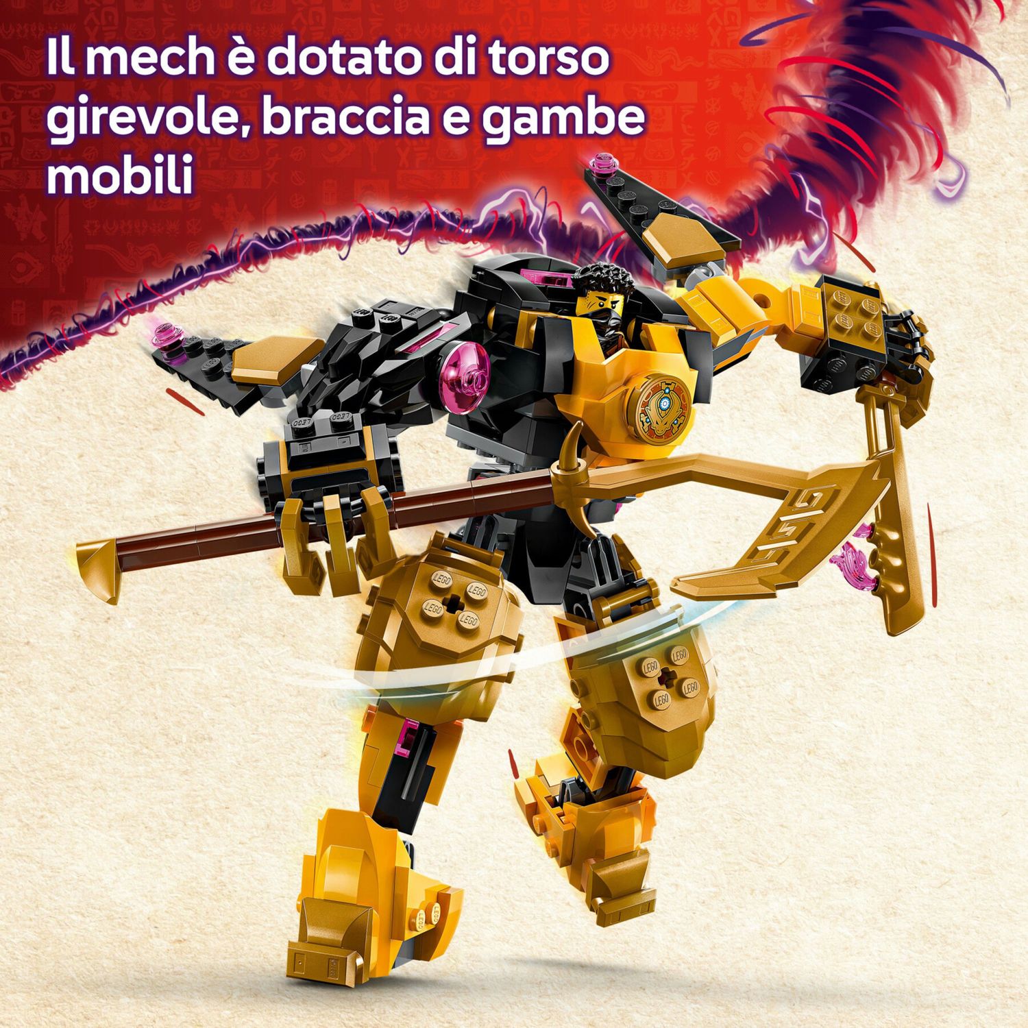 Lego ninjago 71839 battle mech spinjitzu arin: drago, 2 minifigure 7+ - LEGO NINJAGO, Lego