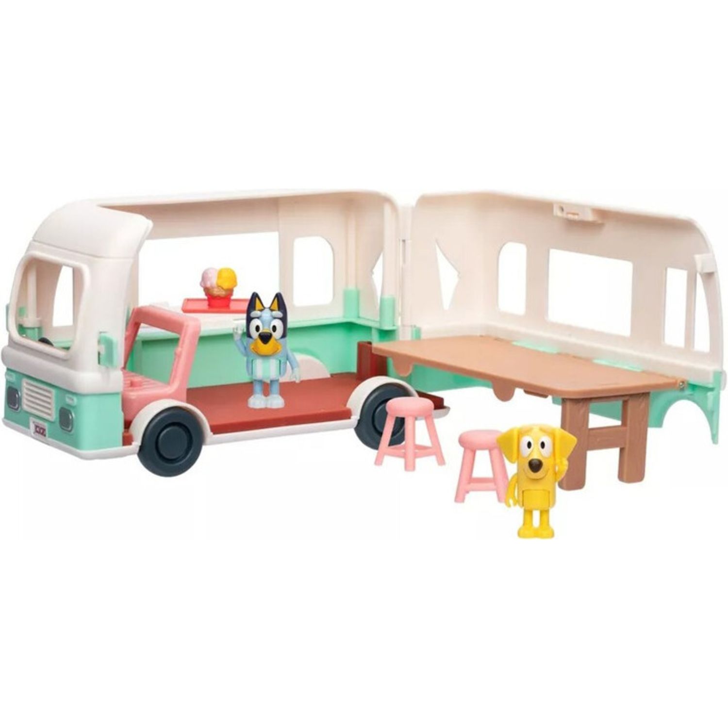 Bluey camioncino gelati: 2 personaggi, gioco per bambini - BLUEY