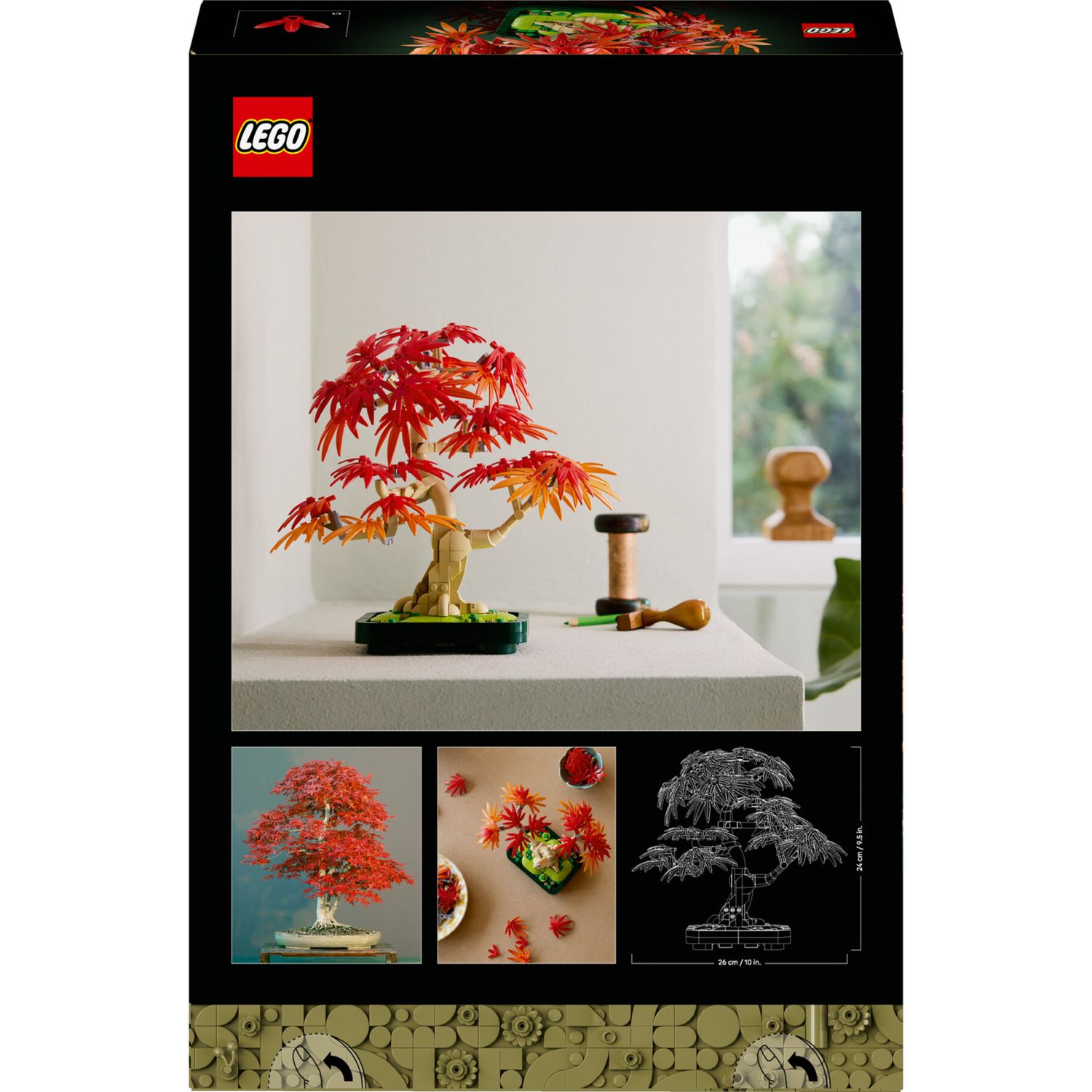Lego botanicals 10348 bonsai acero rosso: pianta artificiale adulti - Lego