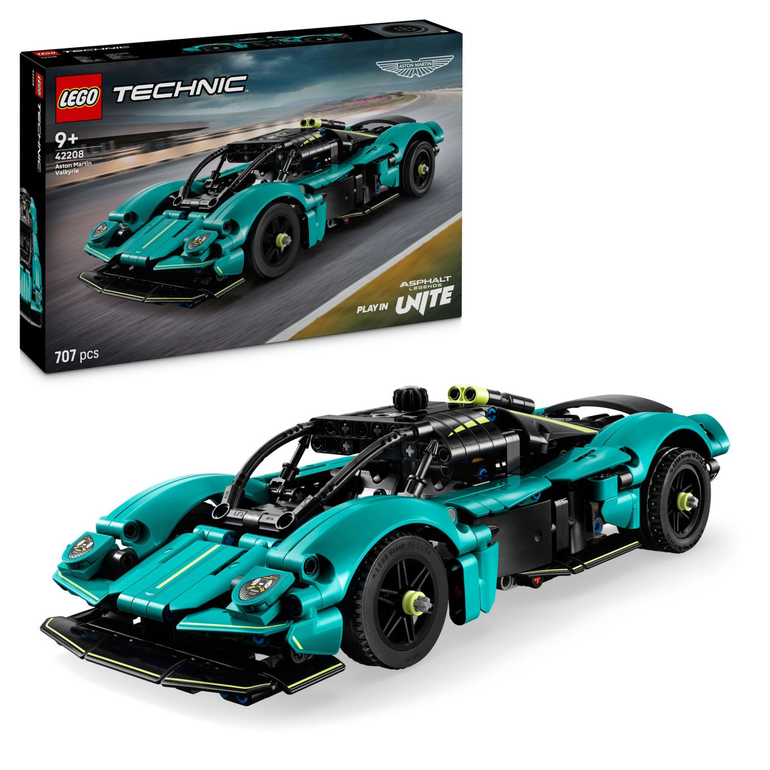Lego technic 42208 aston martin valkyrie: auto giocattolo, v12 9+ - LEGO TECHNIC, Lego