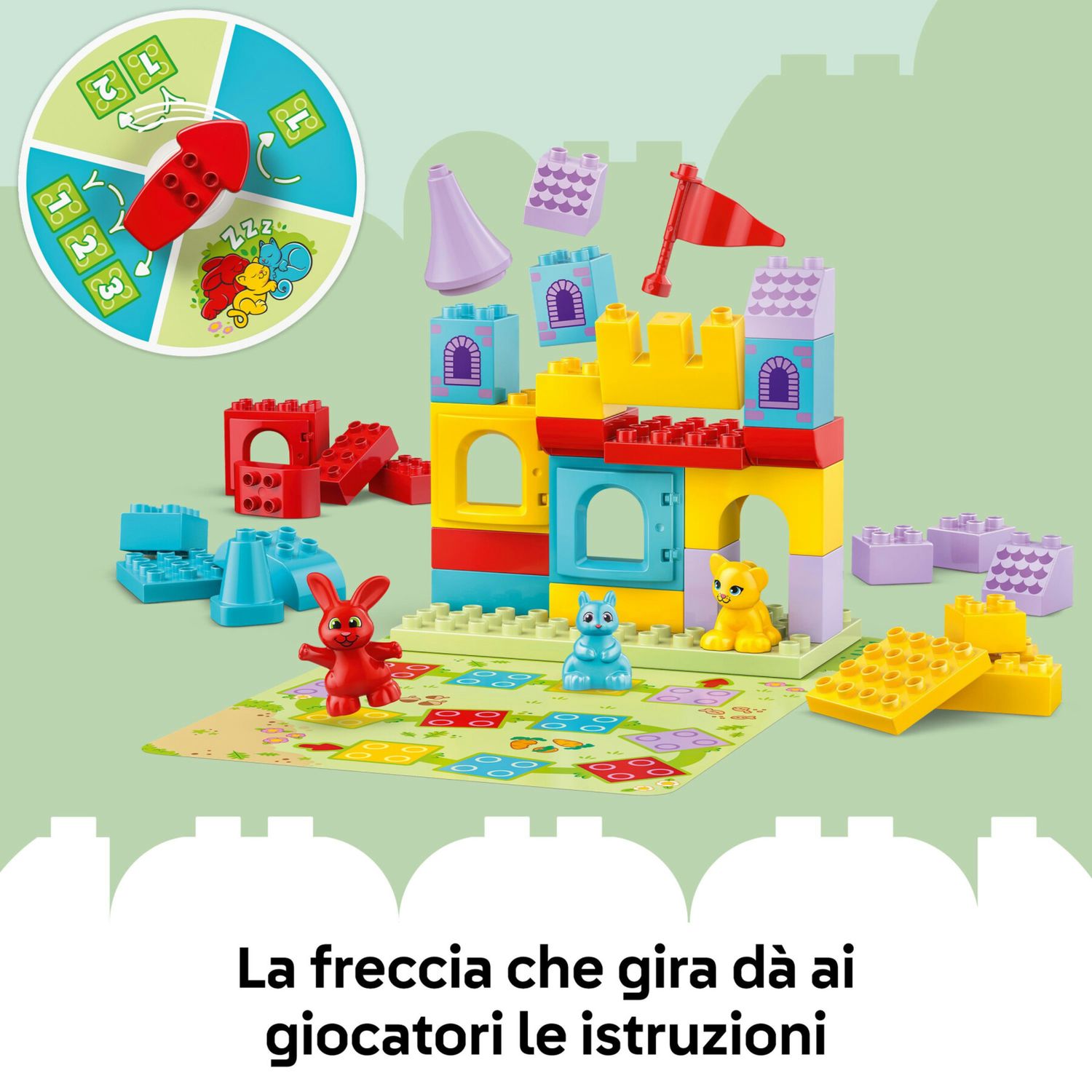 Lego duplo 10450 gioco castello salterello: 3 animali, tavolo 3+ - LEGO DUPLO, Lego