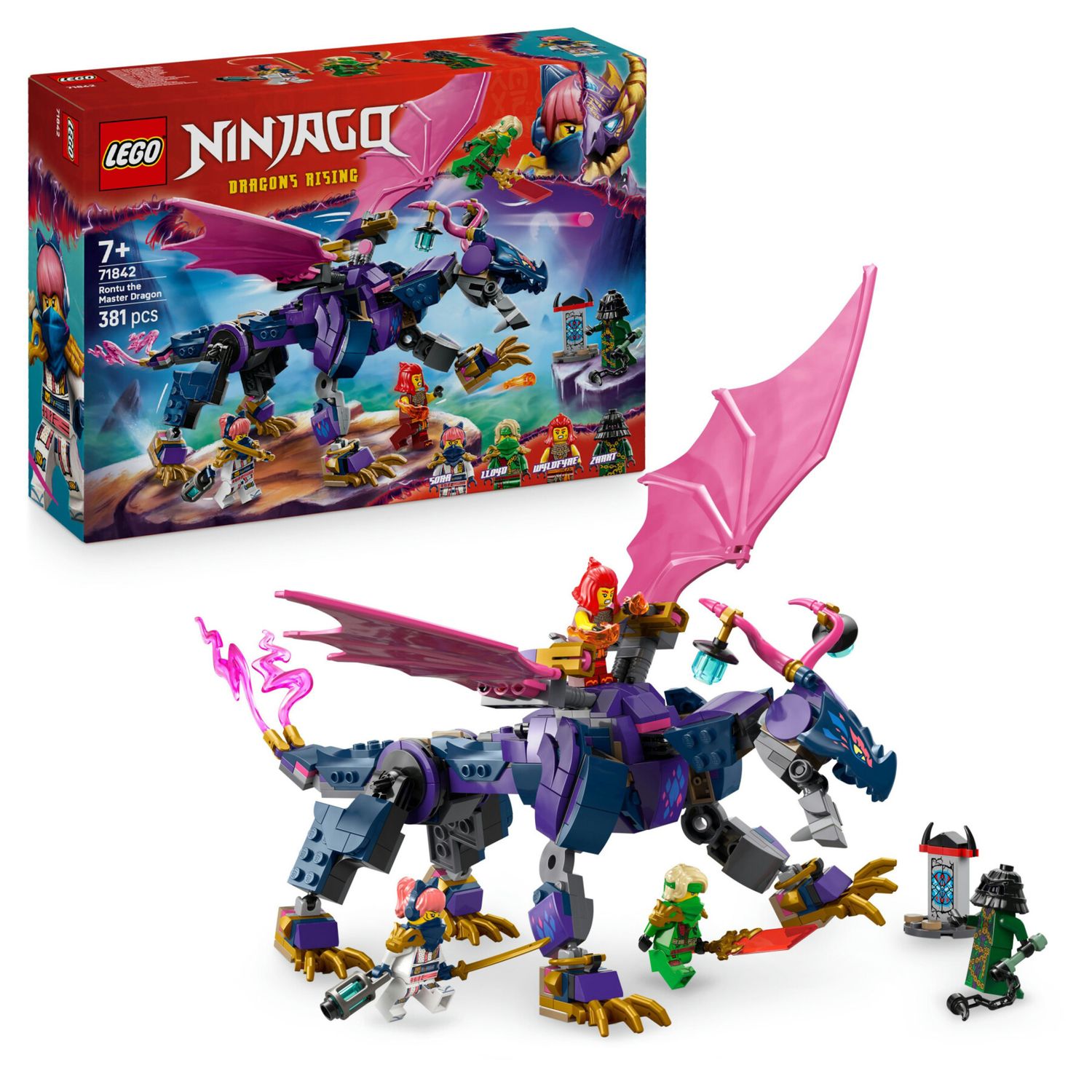 Lego ninjago 71842 rontu drago maestro: snodabile, 3 minifigure 7+ - LEGO NINJAGO, Lego