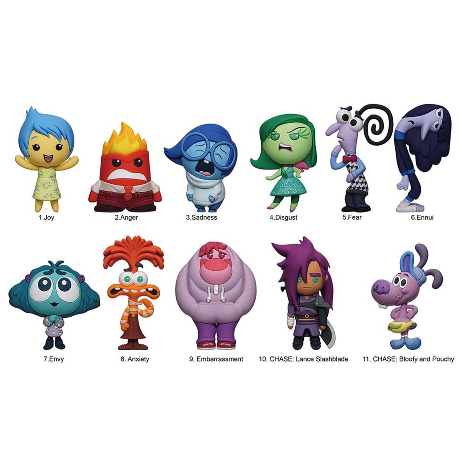 Portachiavi clip disney inside out serie 2 singolo assortito - Disney