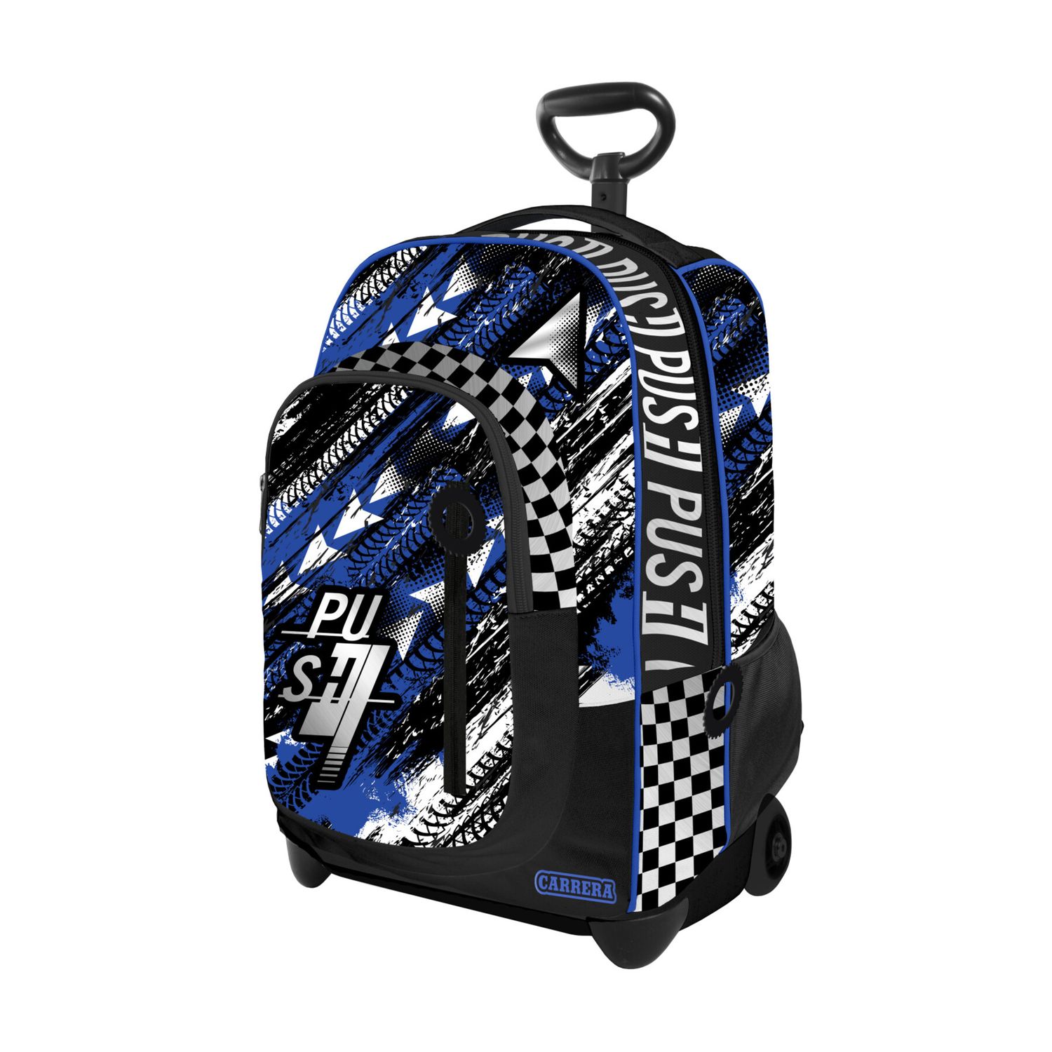 Zaino trolley bambino 2 in 1 fast con spallacci estraibili e maniglia regolabile perfetto per la scuola - CARRERA