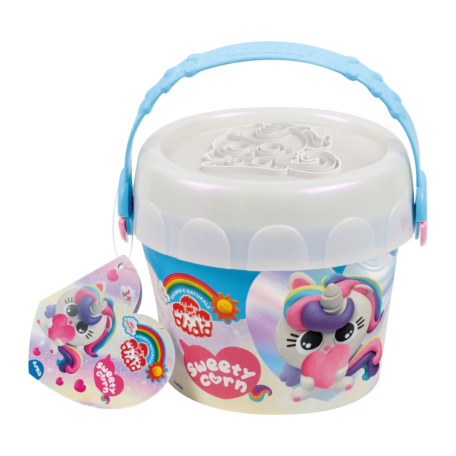 Didò secchiello medio sweetycorn con pasta per giocare didò - DIDO'