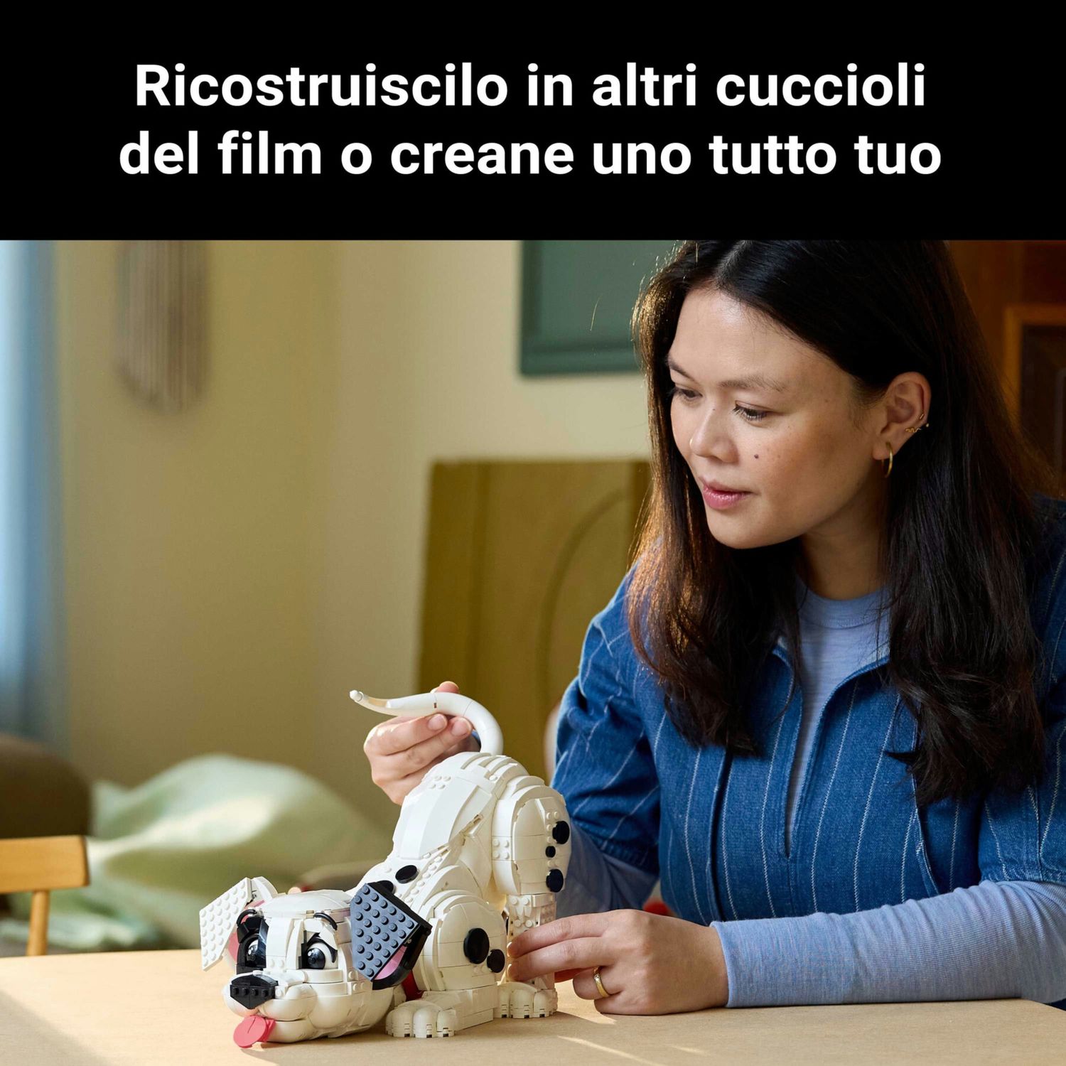 Lego disney 43269 cucciolo 101: kit modellismo personalizzabile adulti - Disney, Lego