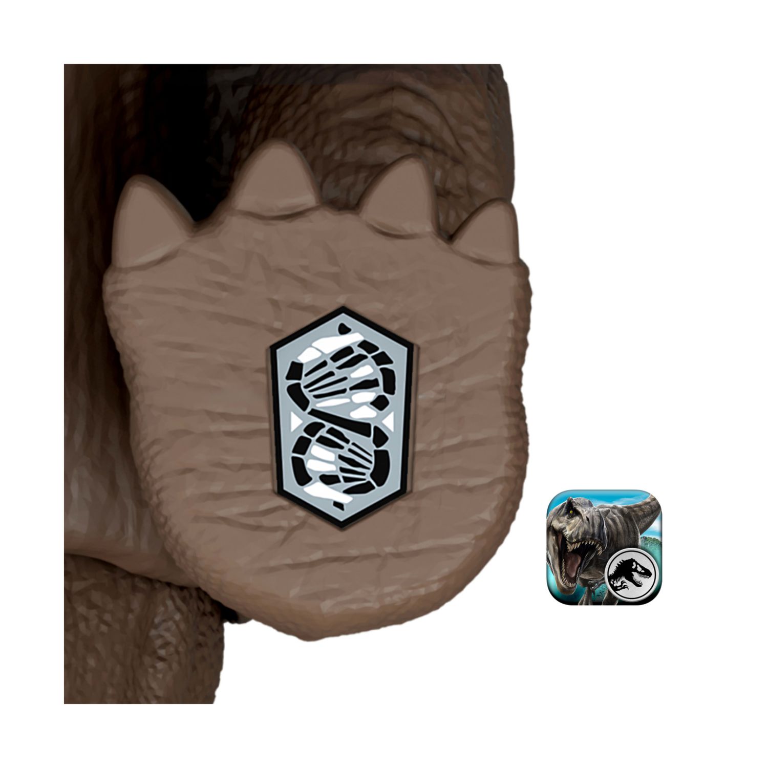 Mattel jurassic world - eotriceratopo gigantic thrashers jw - dinosauro grande con 2 attacchi da coda - Jurassic World