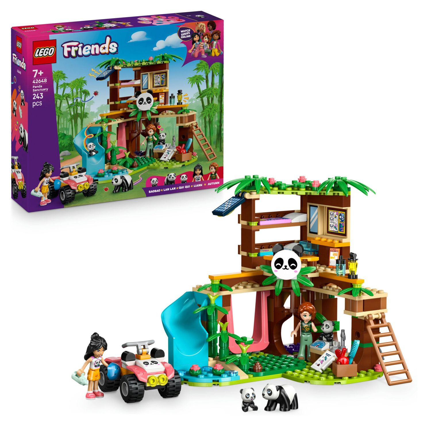 Lego friends 42648 santuario panda: casa albero, veicolo, 2 doll - LEGO FRIENDS, Lego