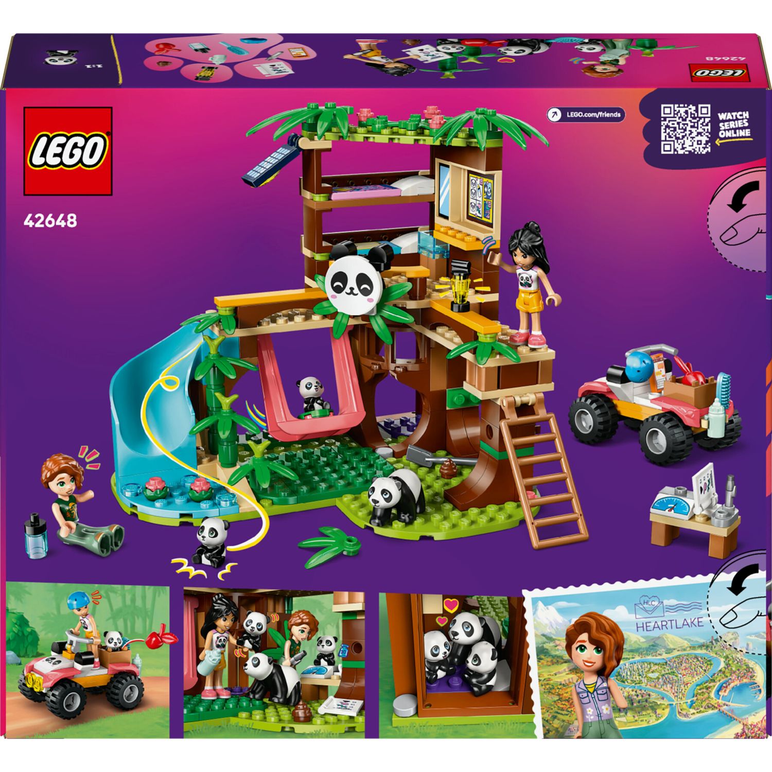 Lego friends 42648 santuario panda: casa albero, veicolo, 2 doll - LEGO FRIENDS, Lego
