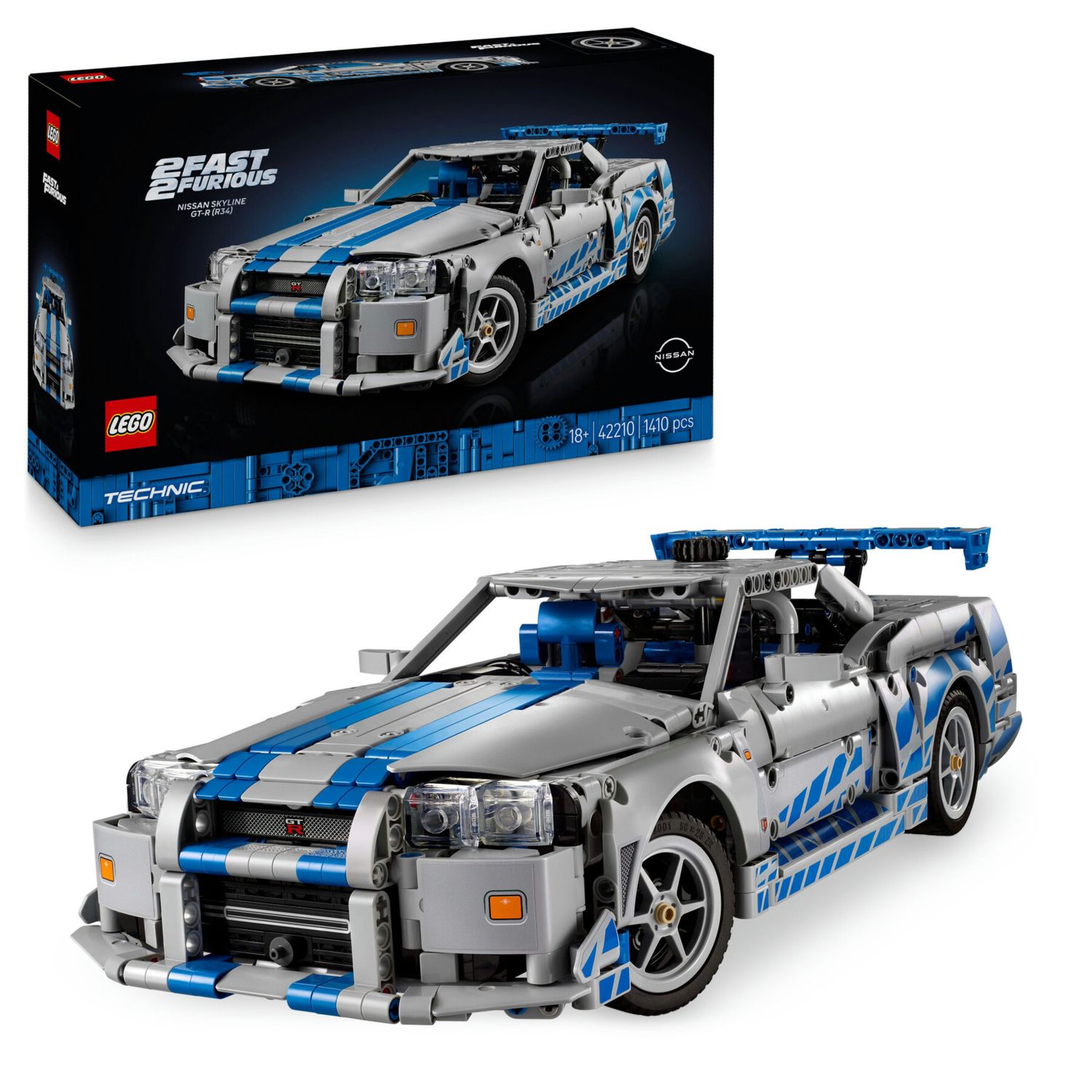Lego technic 42210 nissan skyline gt-r: modellino adulti, derapata - LEGO TECHNIC, Lego