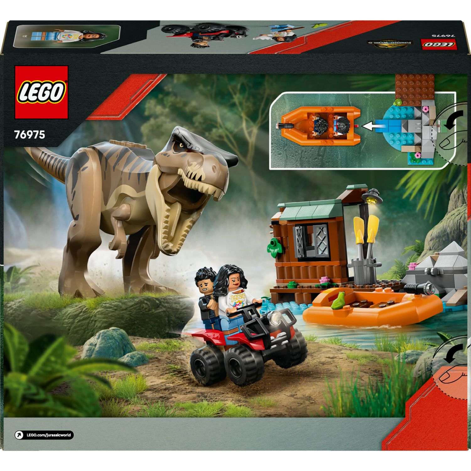 Lego jurassic world – 76975 – fuga sul fiume dal t. rex - Jurassic World, LEGO JURASSIC WORLD, Lego