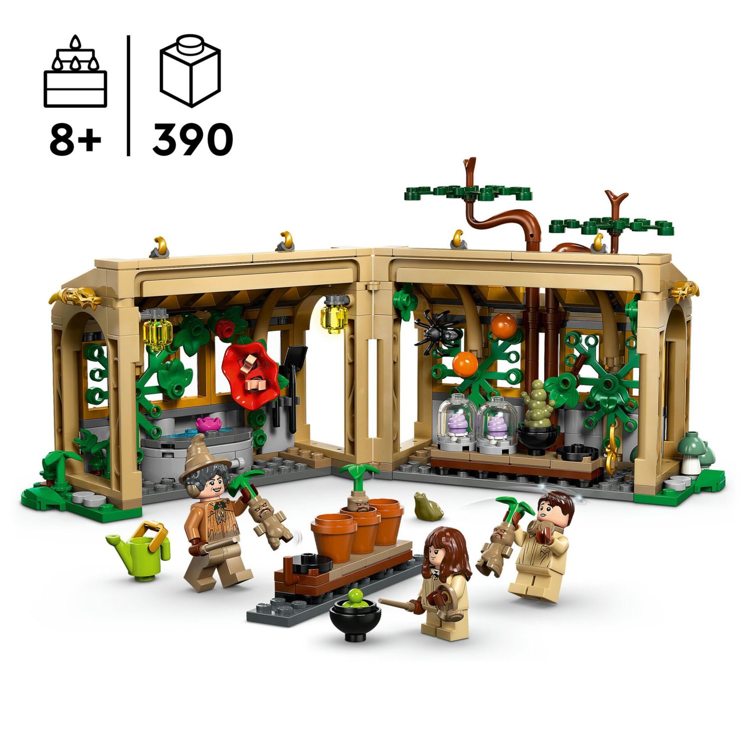 Lego harry potter 76445 hogwarts: lezione erbologia, 3 minifigure 8+ - LEGO® Harry Potter™, Lego
