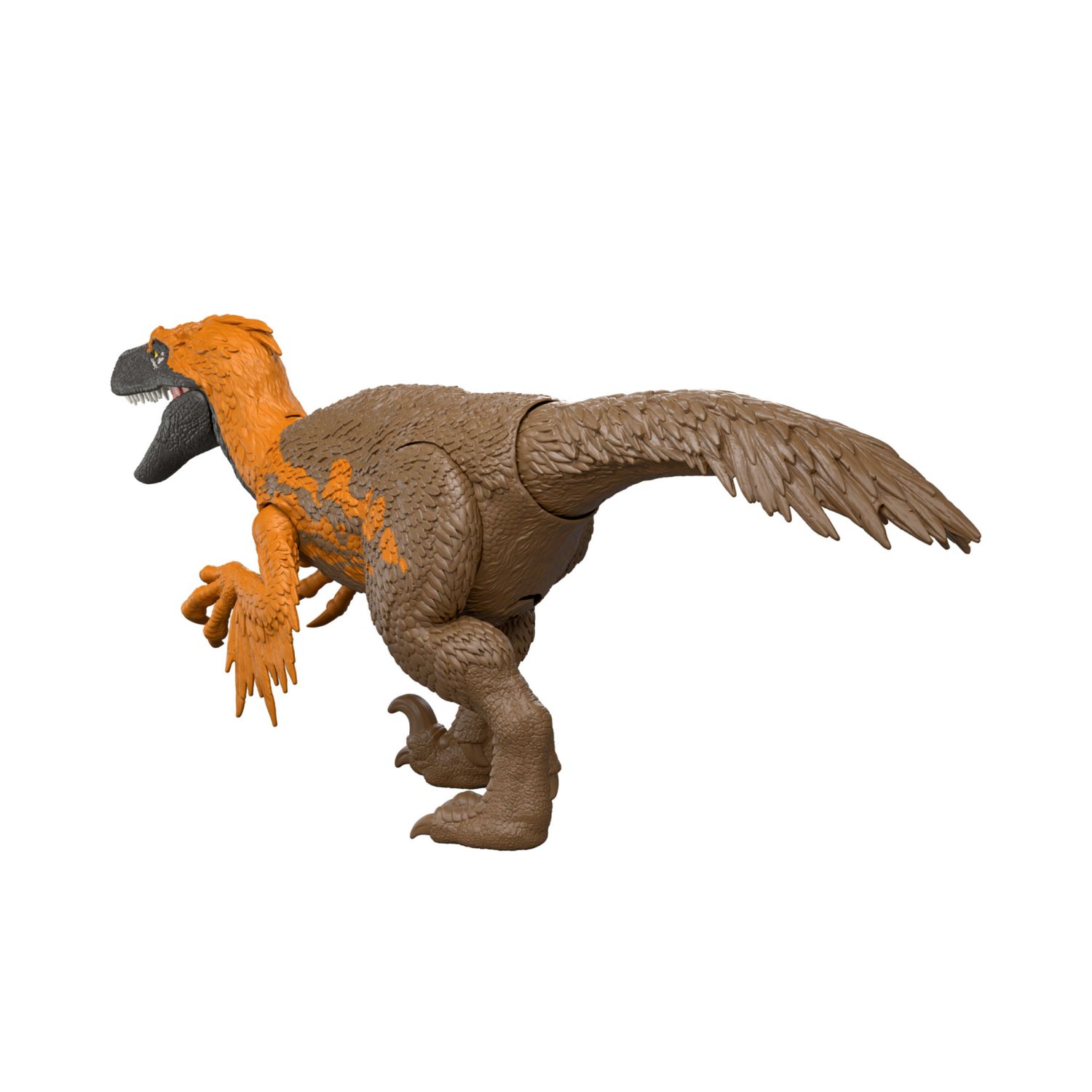 Mattel jurassic world - utahraptor ruggito selvaggio jw -dinosauro snodato con suoni e attacco coda - Jurassic World
