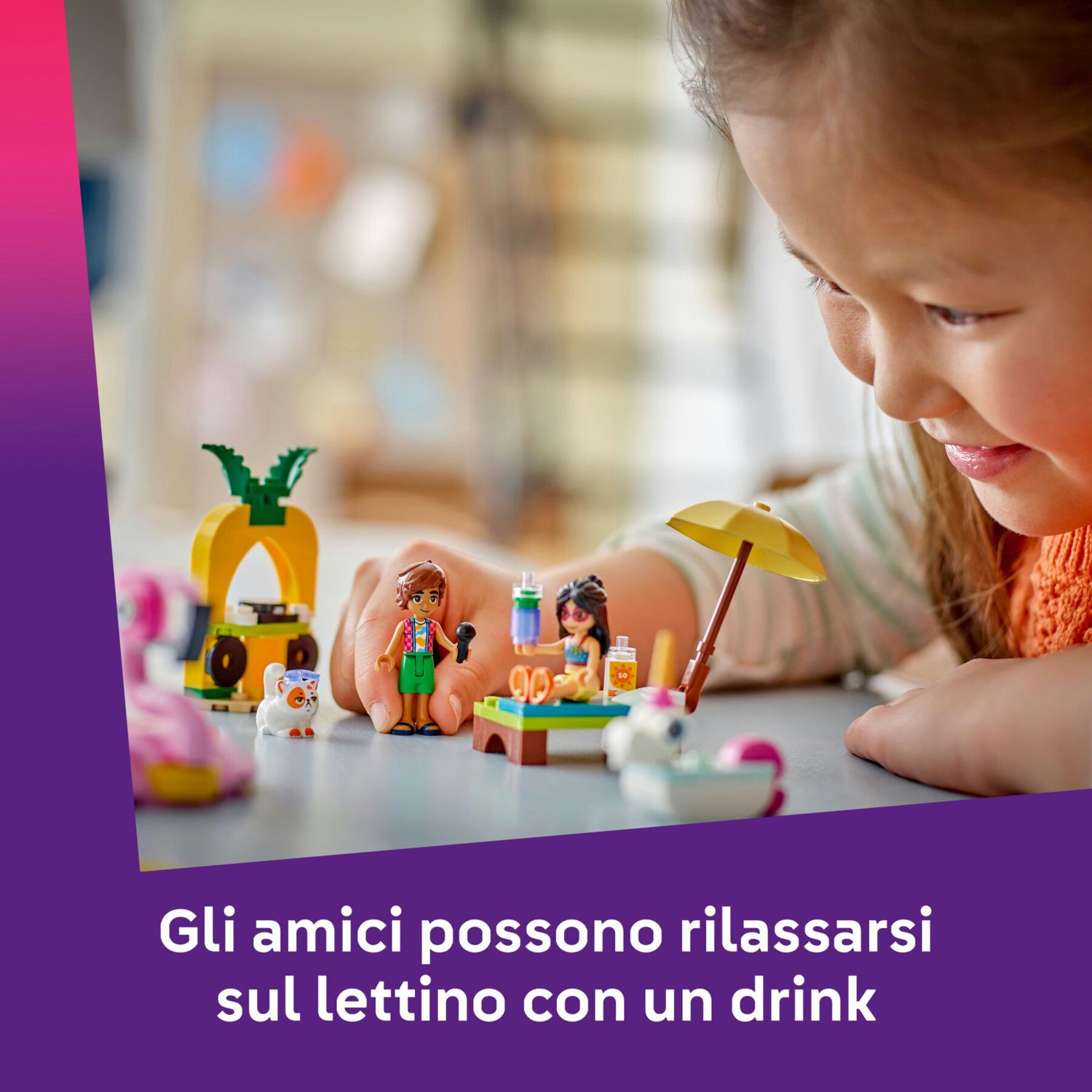 Lego friends 42658 pool party unicorno: 2 mini bamboline, gatto 5+ - LEGO FRIENDS, Lego