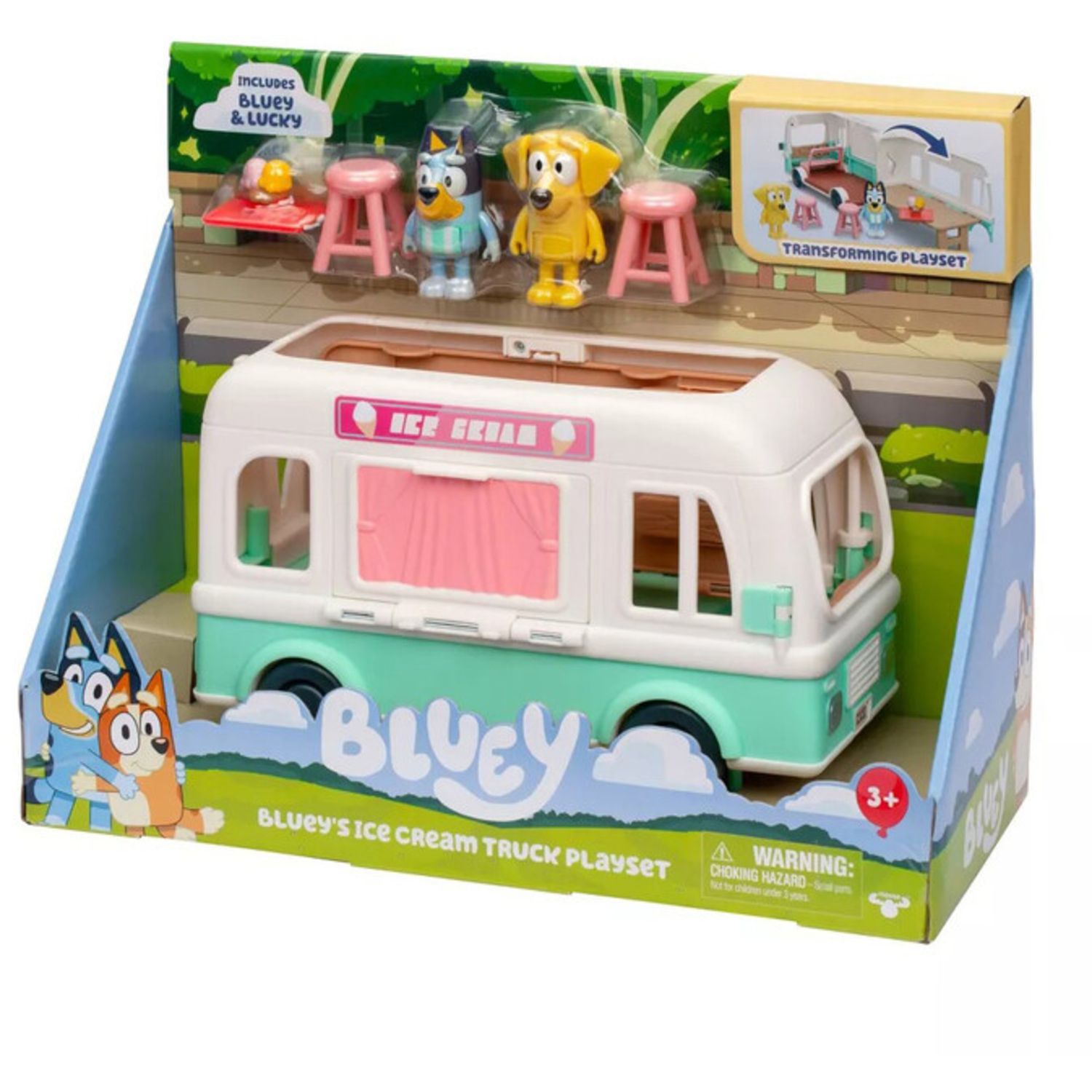Bluey camioncino gelati: 2 personaggi, gioco per bambini - BLUEY