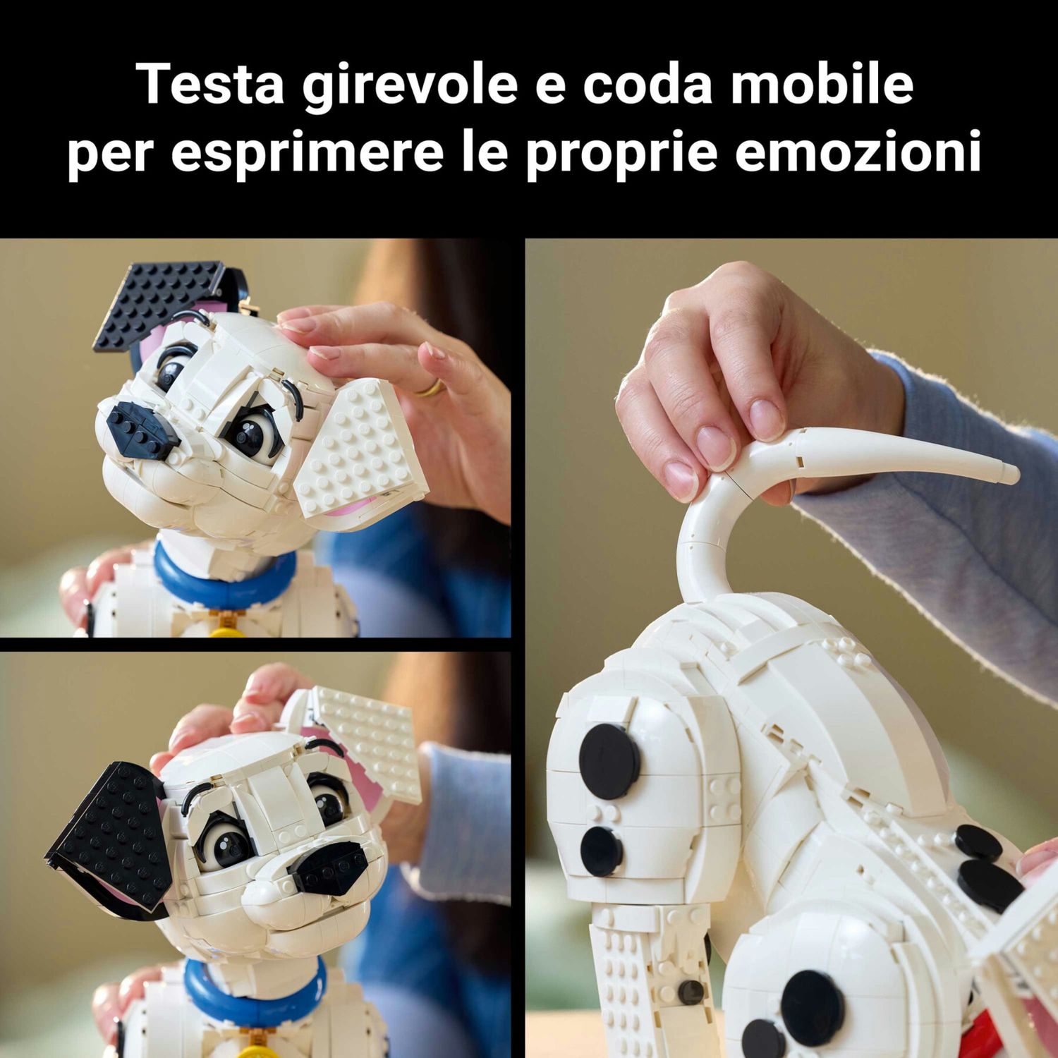 Lego disney 43269 cucciolo 101: kit modellismo personalizzabile adulti - Disney, Lego