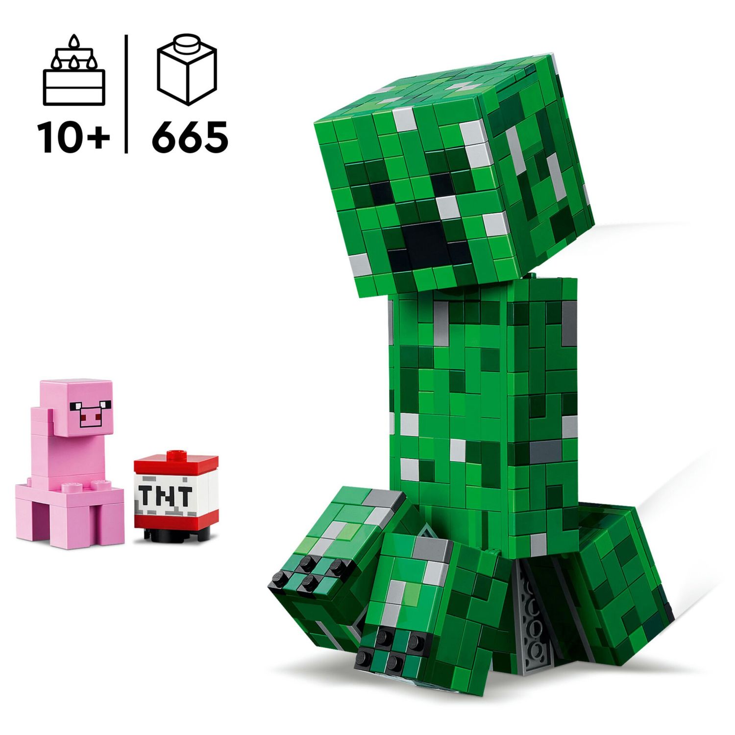 Lego minecraft 21276 creeper: action figure snodabile, segreto 10+ - Lego