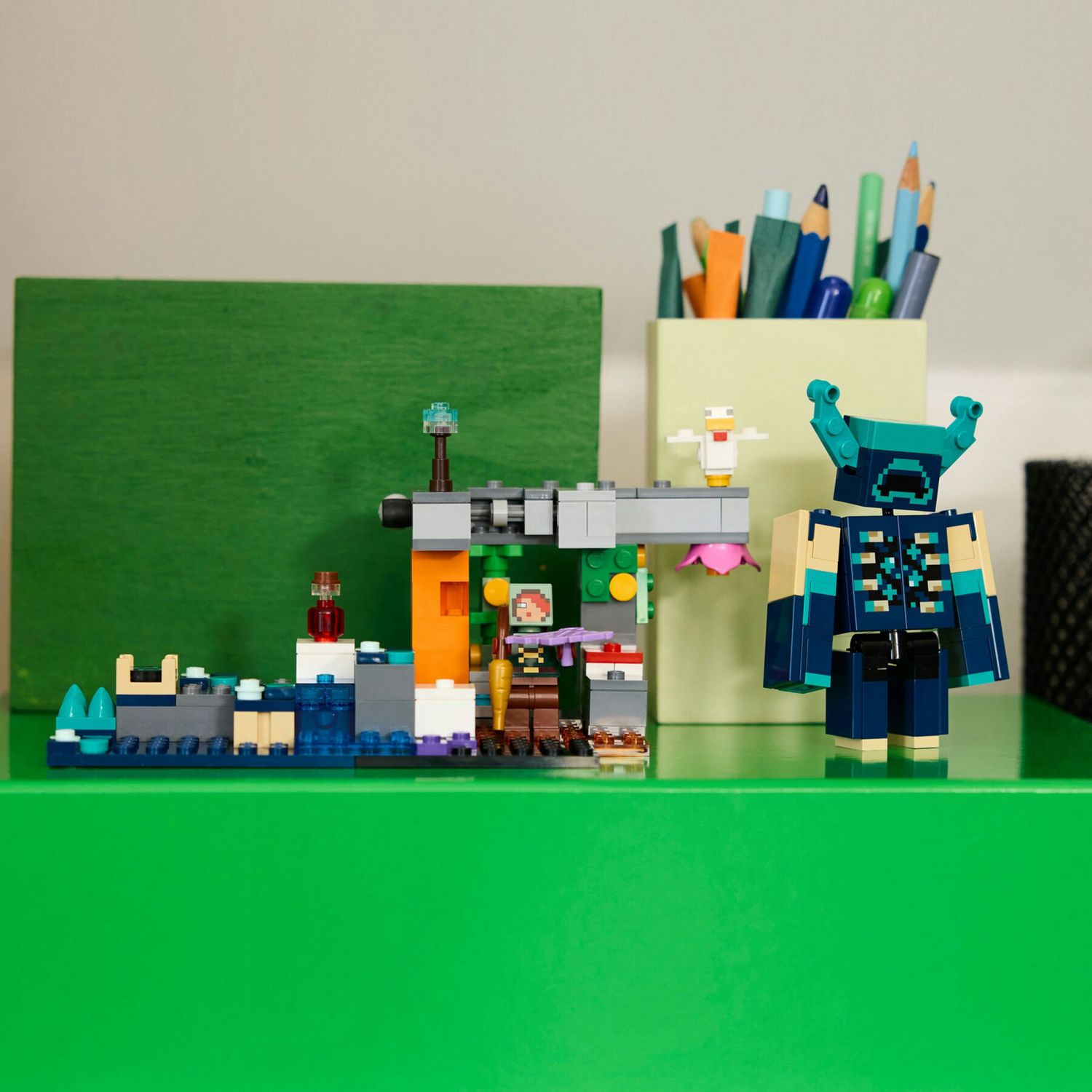 Lego minecraft 21274 sorvegliante: minifigure, caduta massi 7+ - Lego