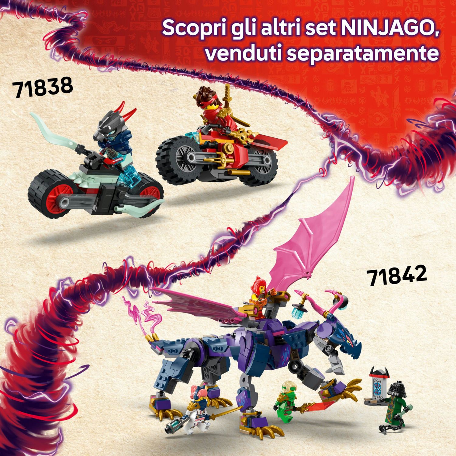 Lego ninjago 71839 battle mech spinjitzu arin: drago, 2 minifigure 7+ - LEGO NINJAGO, Lego