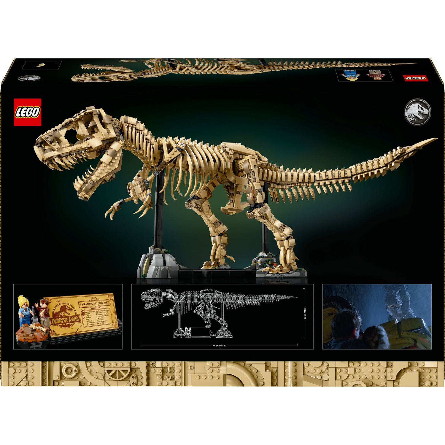 Lego jurassic fossili tirannosauro - 76968 - Jurassic World, LEGO JURASSIC WORLD, Lego