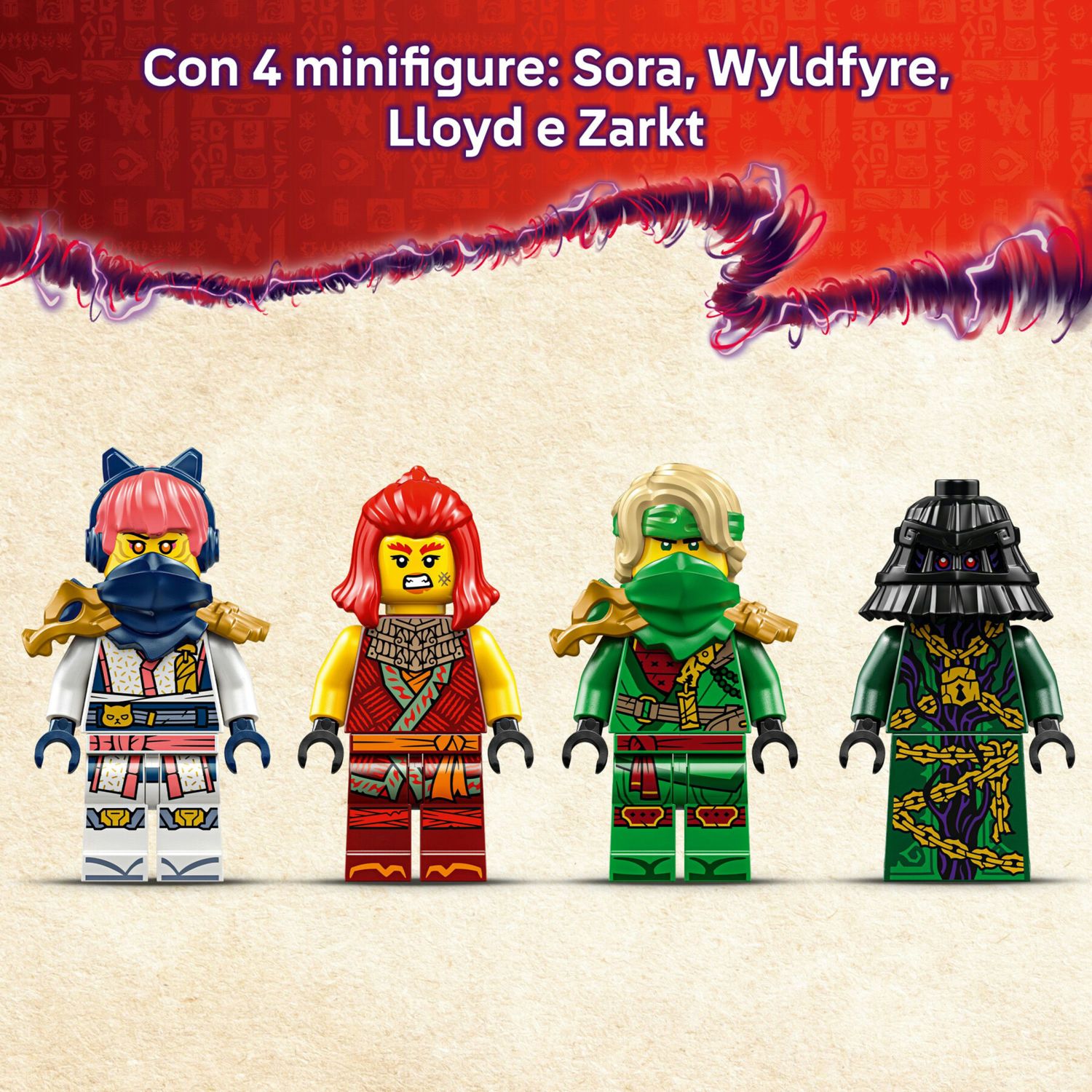 Lego ninjago 71842 rontu drago maestro: snodabile, 3 minifigure 7+ - LEGO NINJAGO, Lego