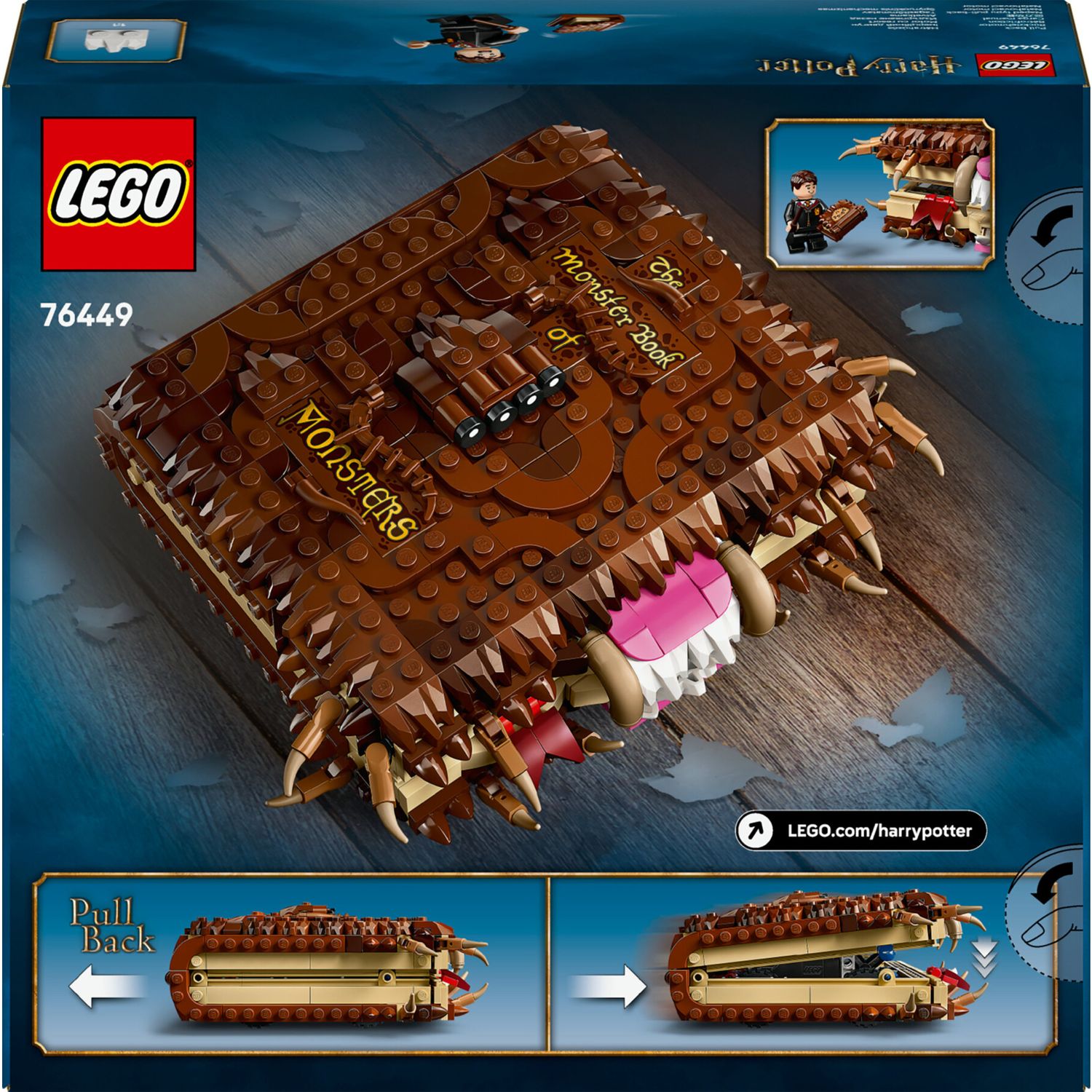 Lego harry potter 76449 libro mostro: interattivo, pull-back 9+ - LEGO® Harry Potter™, Lego