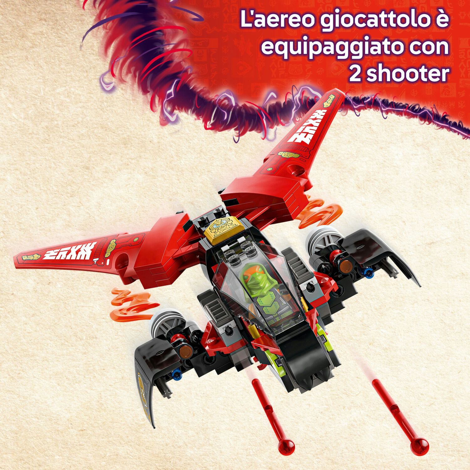 Lego ninjago 71844 veicolo combattimento ninja: 2 moto, aereo, 6 minifigure 8+ - LEGO NINJAGO, Lego