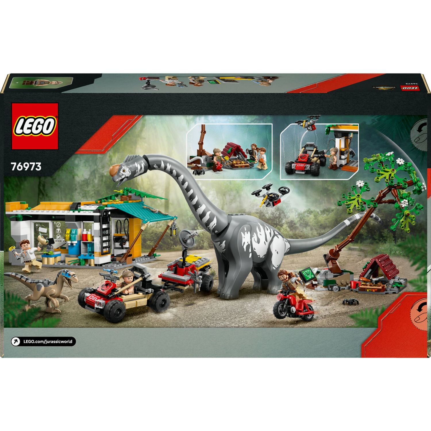 Lego jurassic world – 76973 – raptor e titanosauro in fuga - Jurassic World, LEGO JURASSIC WORLD, Lego