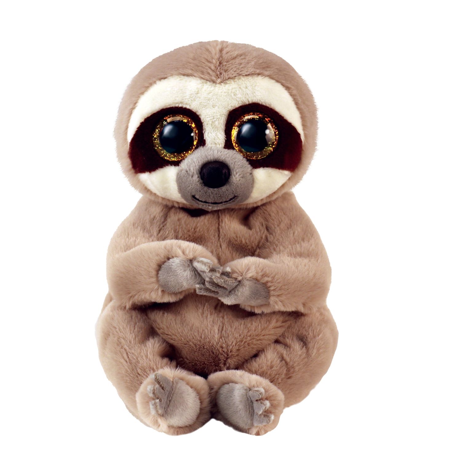 Ty beanie bellies - bradipo - silas - marrone - pupazzo bradipo con occhioni dorati glitter - i peluche morbidi e coccolosi - 20 cm - 40545 - TY