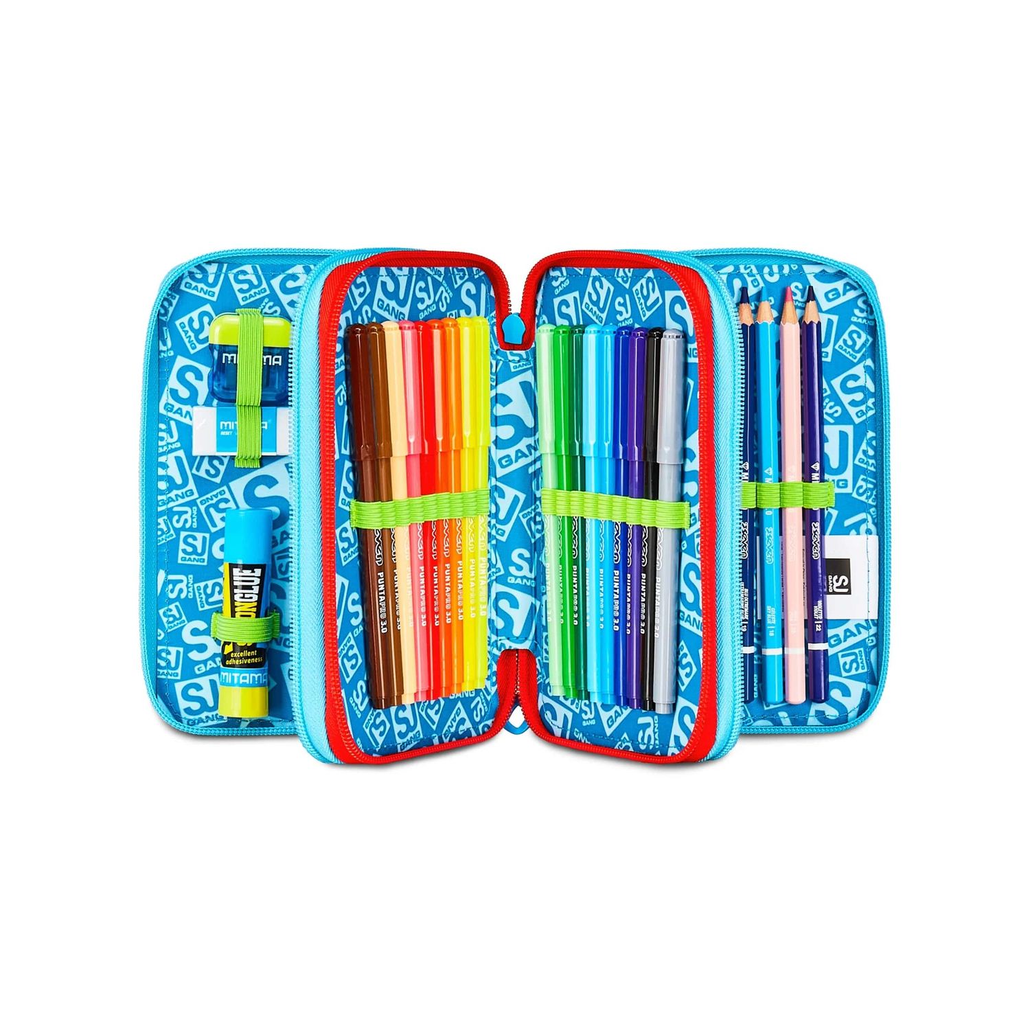 Astuccio 3 zip sj gang game-led boy - SEVEN