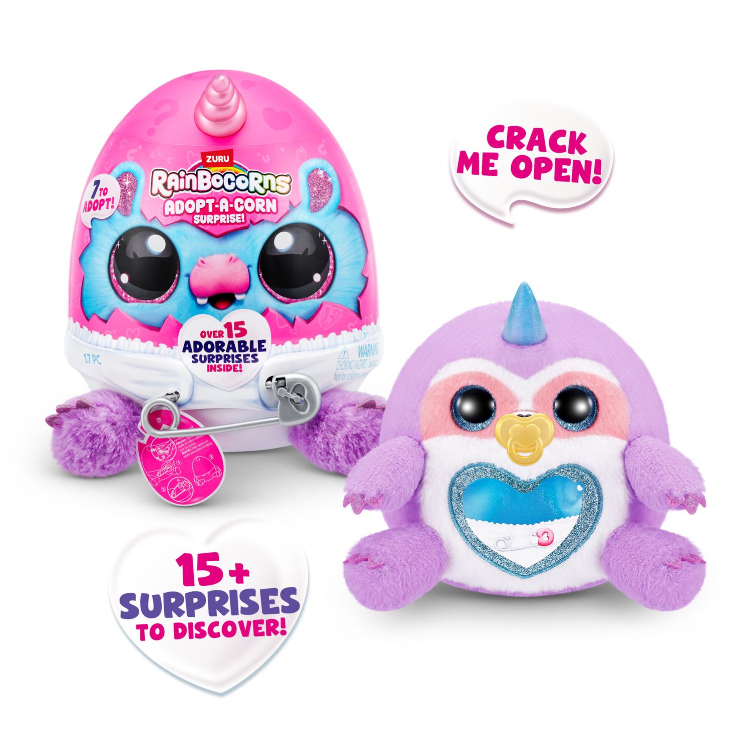 Rainbocorns adopt a corn: peluche sorpresa - assortito - RAINBOCORNS