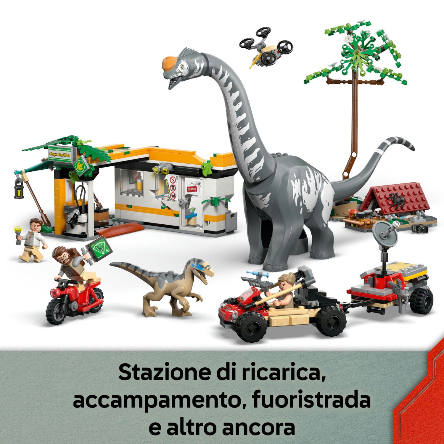 Lego jurassic world – 76973 – raptor e titanosauro in fuga - Jurassic World, LEGO JURASSIC WORLD, Lego