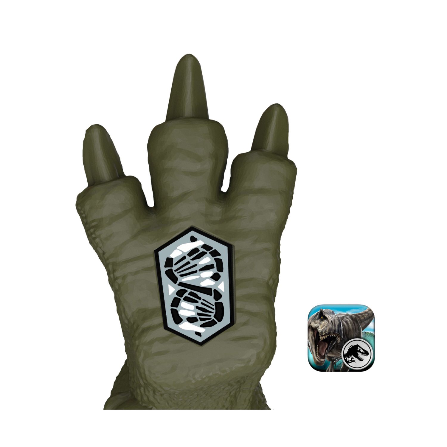 Mattel jurassic world - tirannotitano gigantic thrashers jw - dinosauro grande con 2 attacchi da coda - Jurassic World