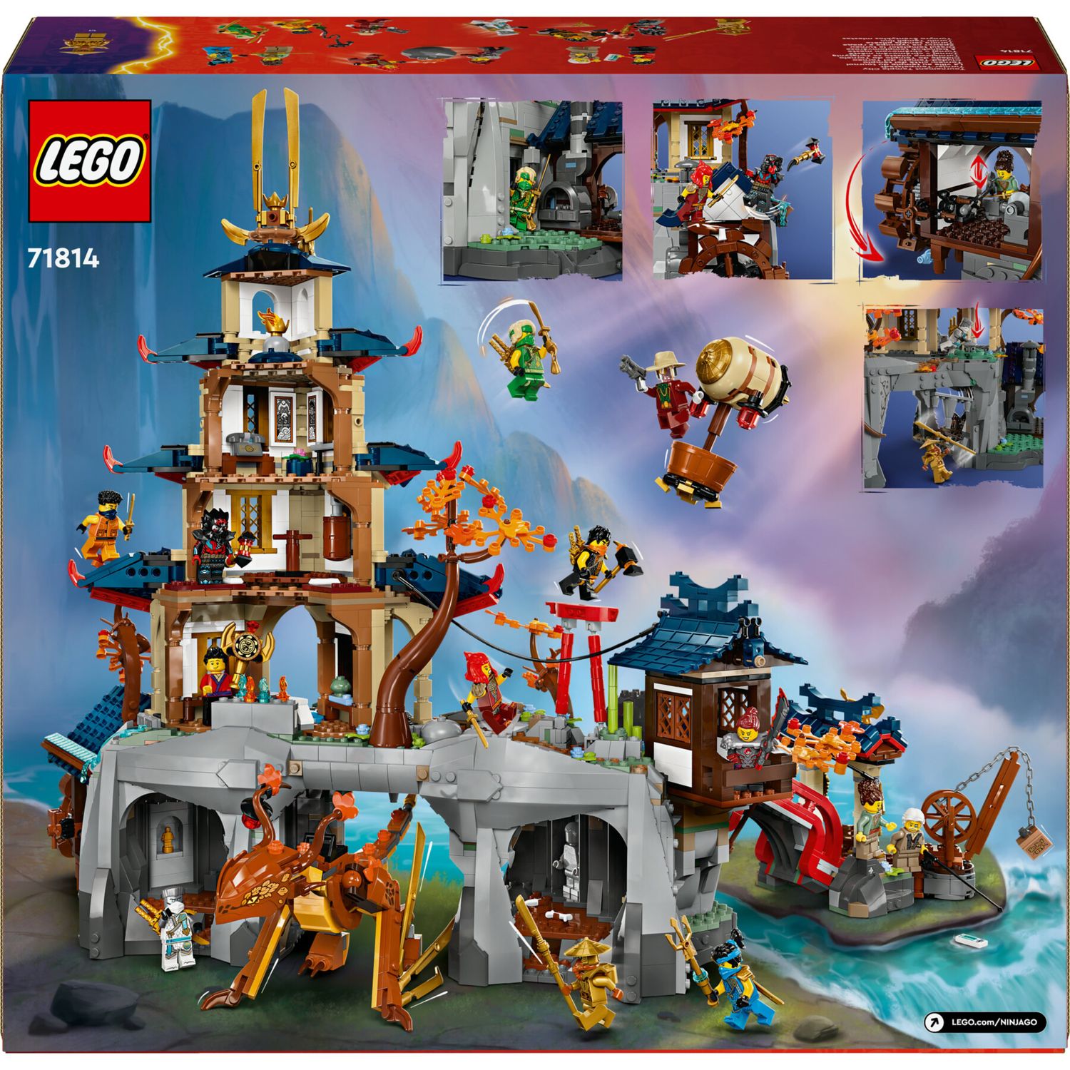 Lego ninjago 71814 torneo città tempio: pagoda, 13 minifigure 14+ - LEGO NINJAGO, Lego