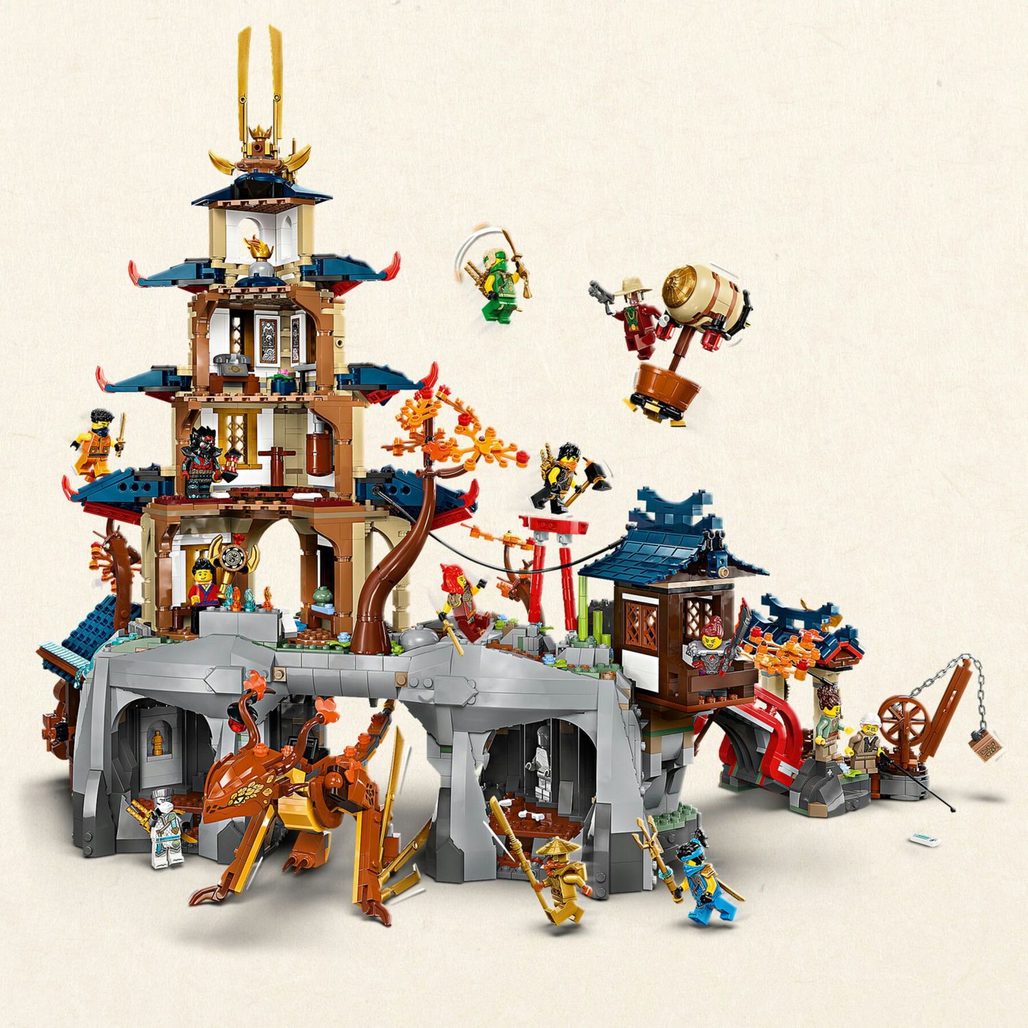 Lego ninjago 71814 torneo città tempio: pagoda, 13 minifigure 14+ - LEGO NINJAGO, Lego