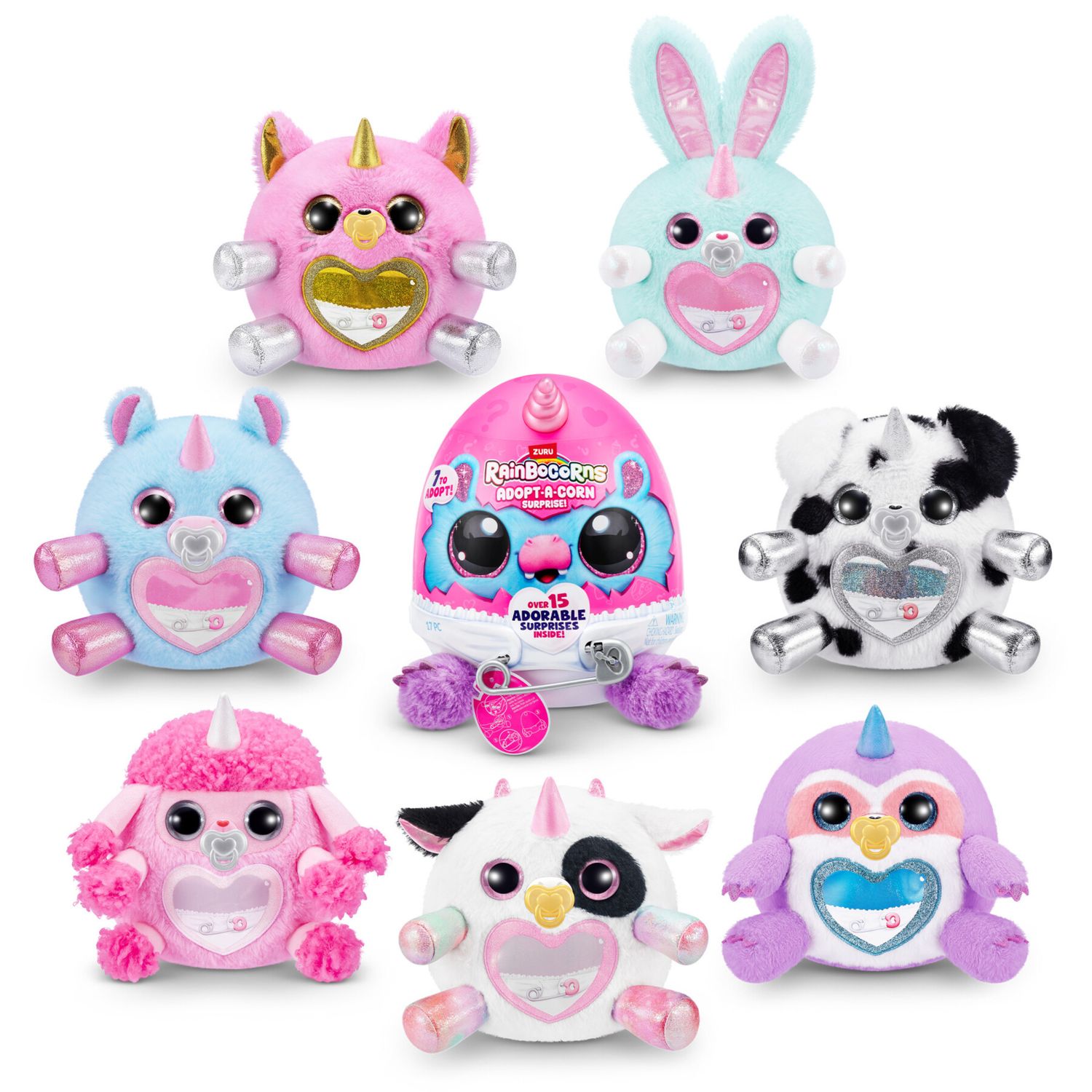 Rainbocorns adopt a corn: peluche sorpresa - assortito - RAINBOCORNS