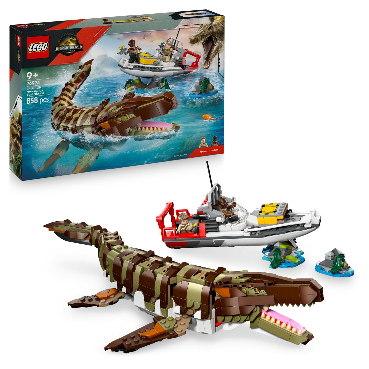 Lego jurassic world – 76974 – attacco del mosasauro - Jurassic World, LEGO JURASSIC WORLD, Lego