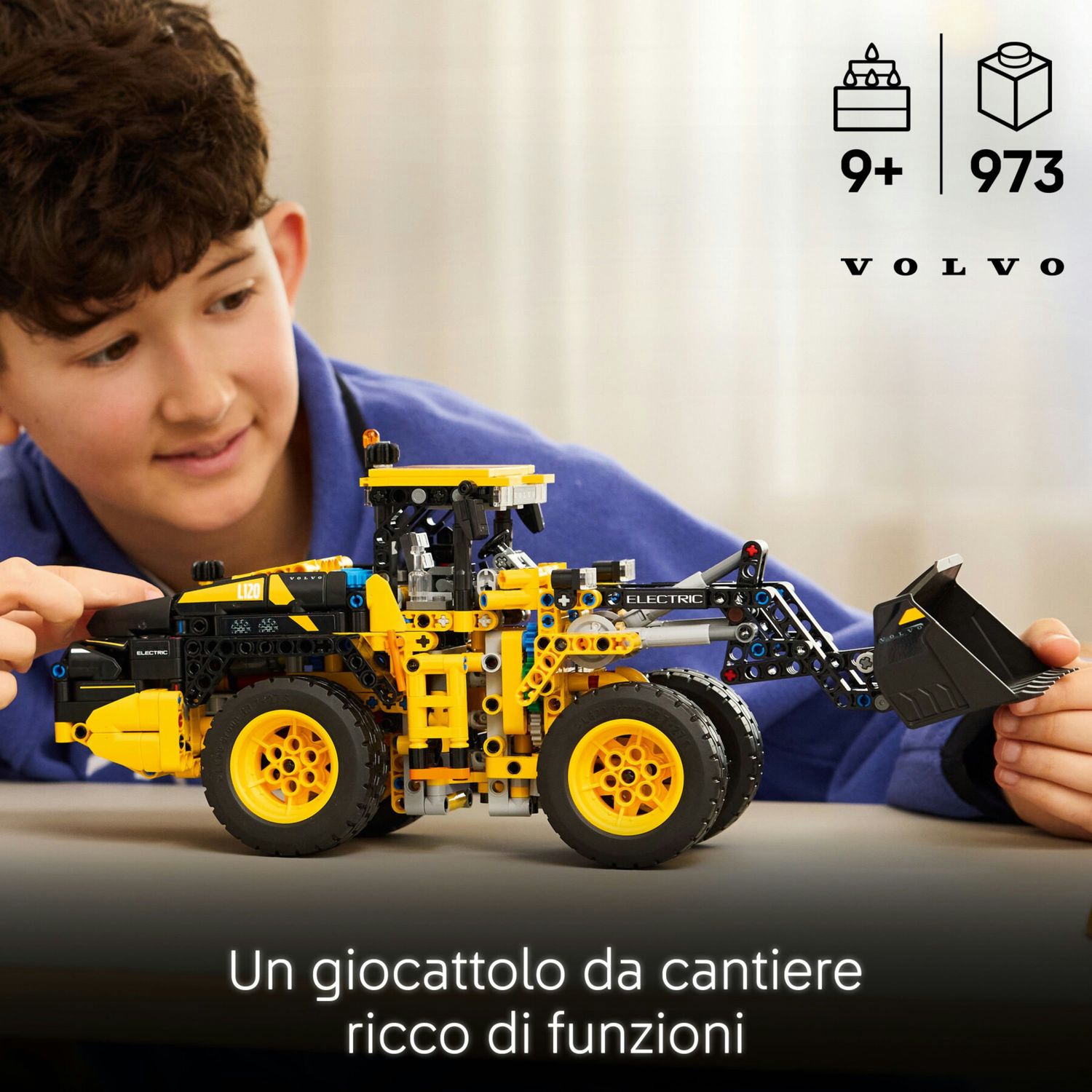 Lego technic - 42209 - ruspa  pala gommata volvo l120 electric - LEGO TECHNIC, Lego