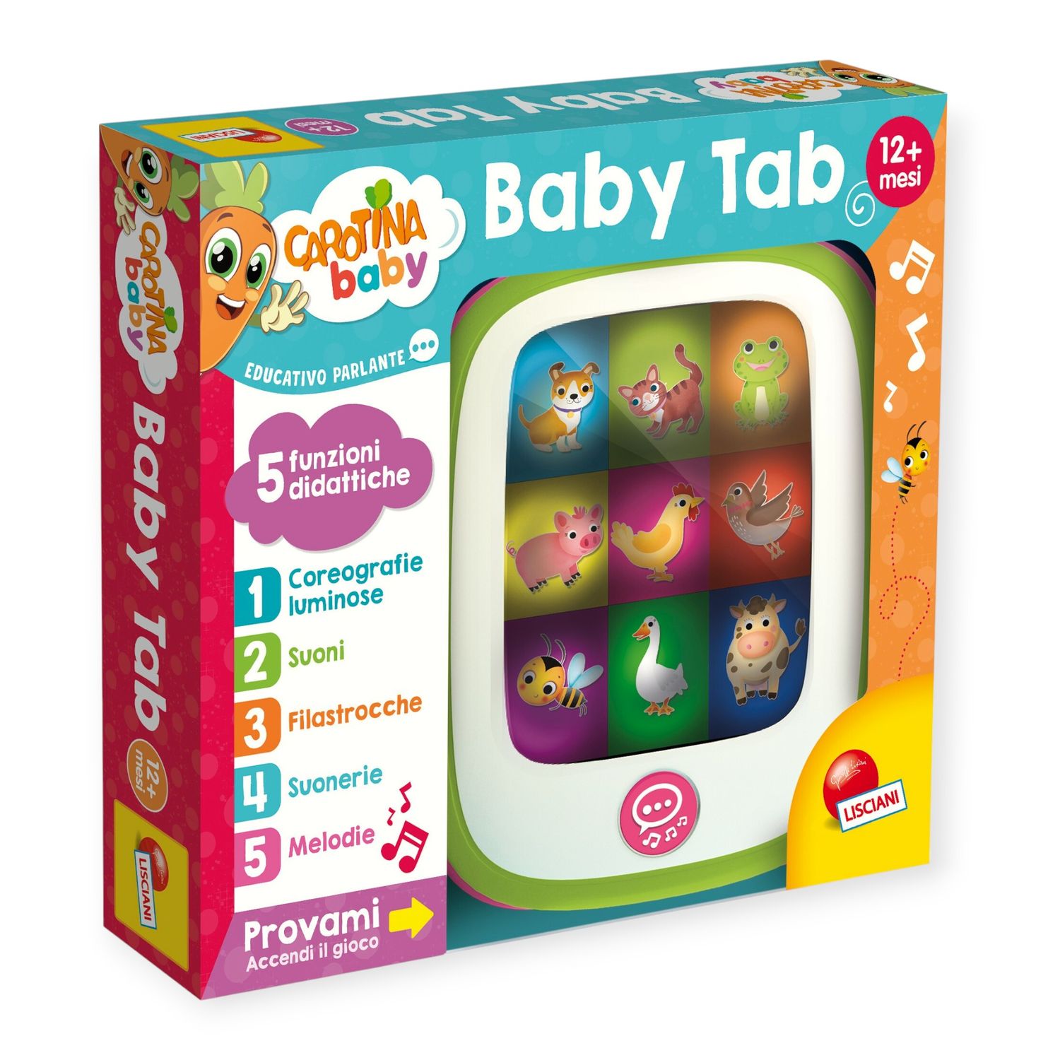 Carotina baby tab: tablet educativo per la prima infanzia - LISCIANI