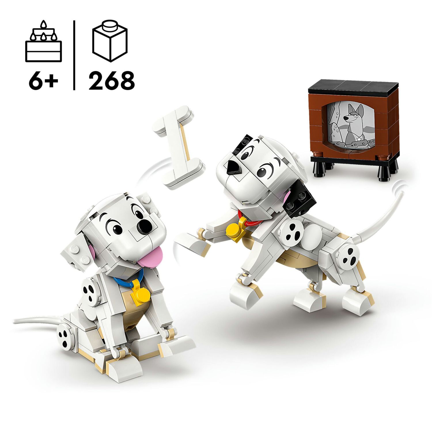 Lego disney 43271 pongo e peggy - la carica dei 101 6+ - Disney, Lego