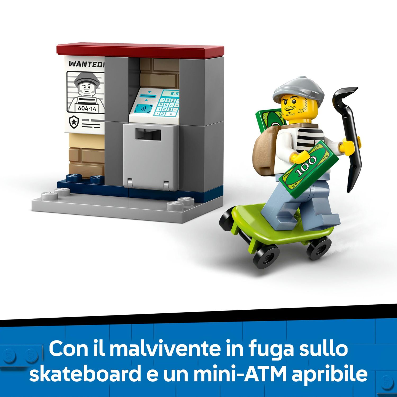 COBI Action Town - Motoslitta Della Polizia (100 Pezzi) - Set Di Costruzioni Compatibile, Prodotto In Polonia