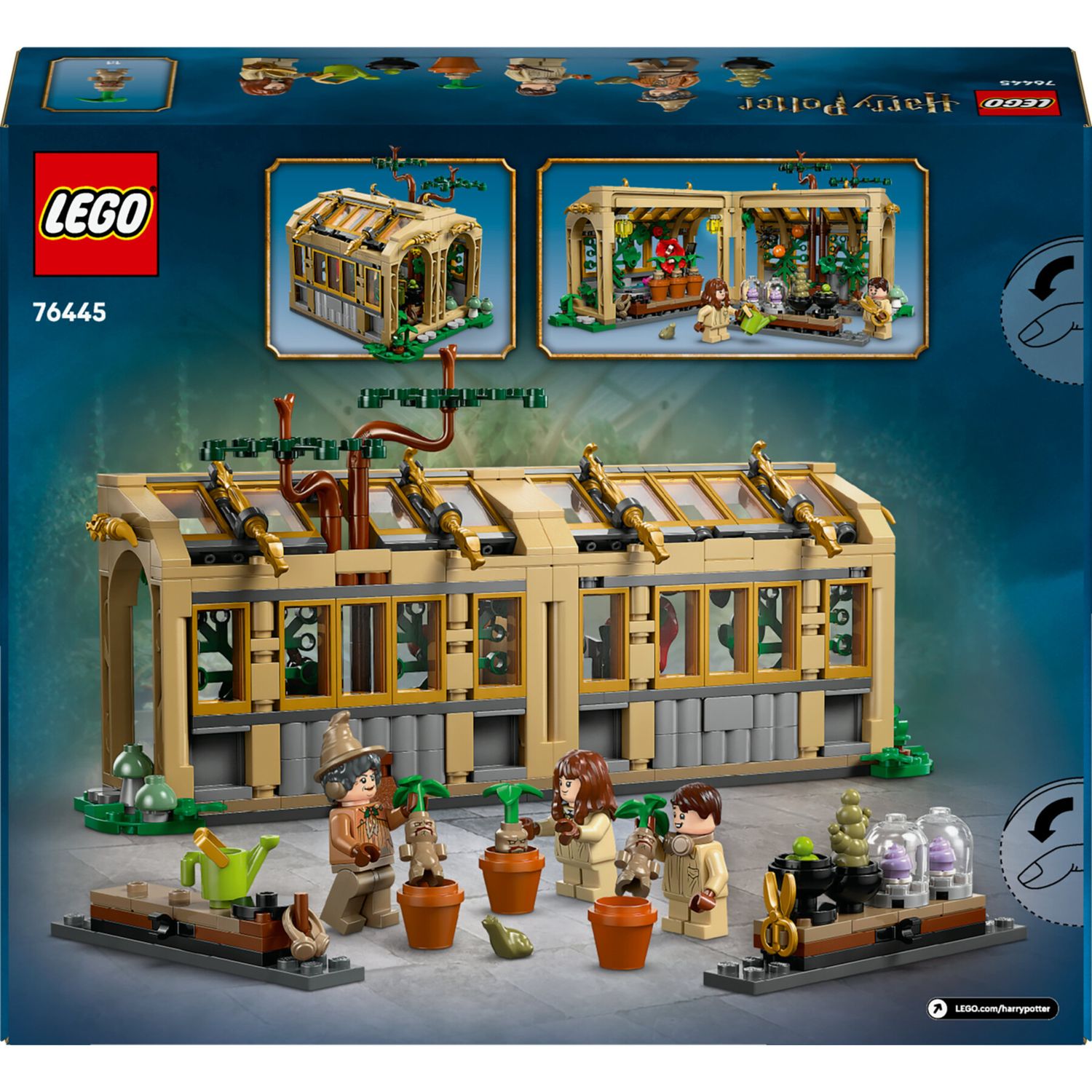 Lego harry potter 76445 hogwarts: lezione erbologia, 3 minifigure 8+ - LEGO® Harry Potter™, Lego