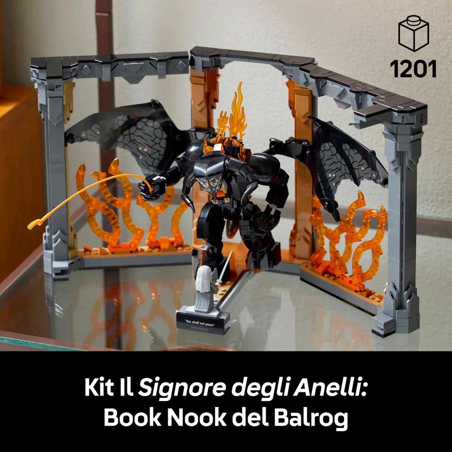 Lego icons – 10367 – book nook balrog il signore degli anelli - Jurassic World, LEGO JURASSIC WORLD, Lego