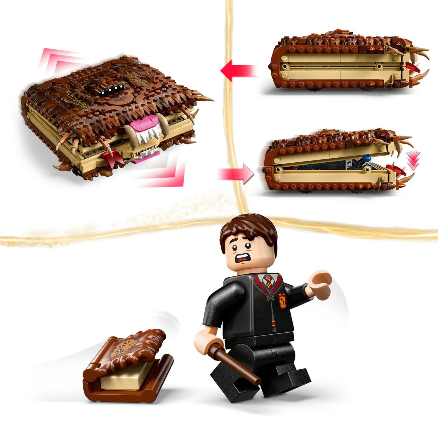 Lego harry potter 76449 libro mostro: interattivo, pull-back 9+ - LEGO® Harry Potter™, Lego