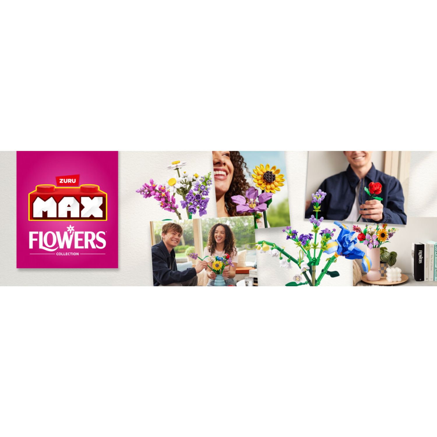 Max flowers 4 pack: set da giardino, 8 fiori - assortito - DB LINE