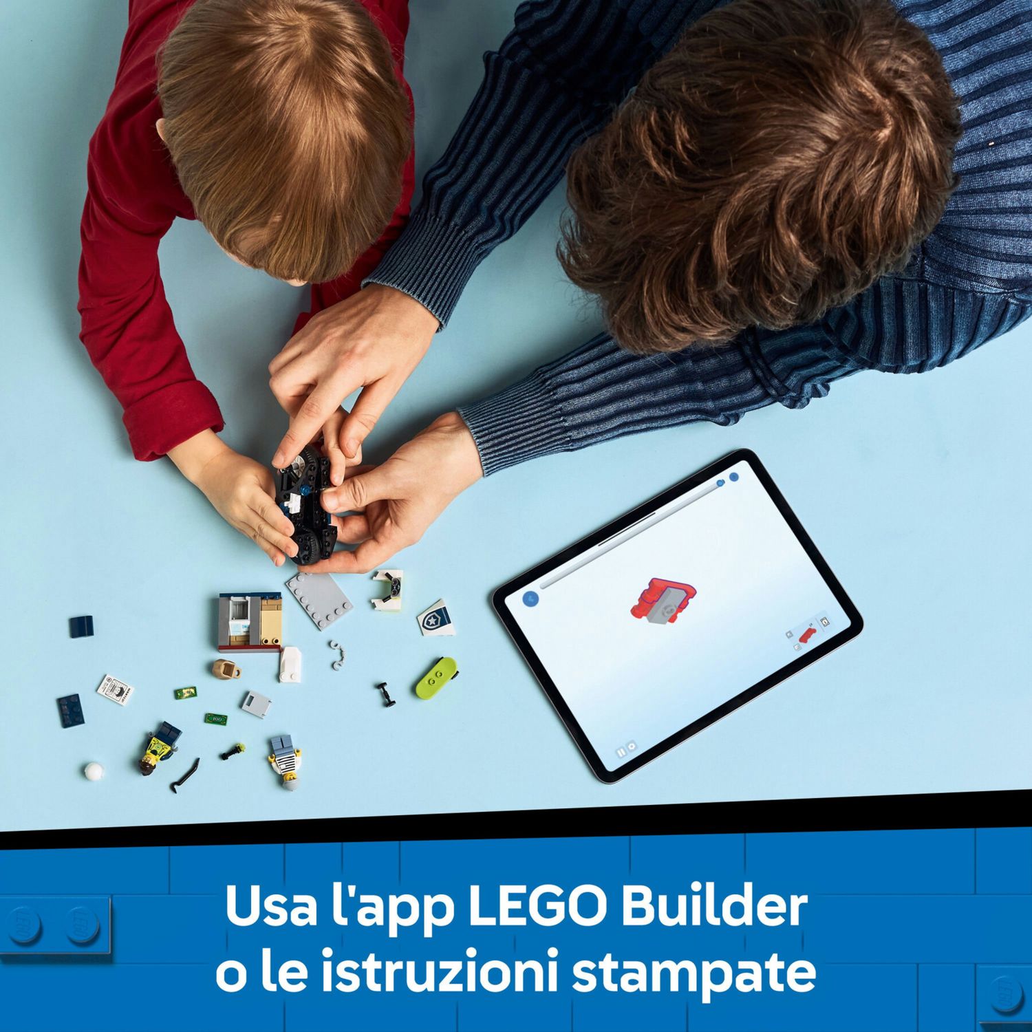 Lego city 60455 inseguimento moto polizia: motocicletta, 2 minifigure 4+ - LEGO CITY, Lego