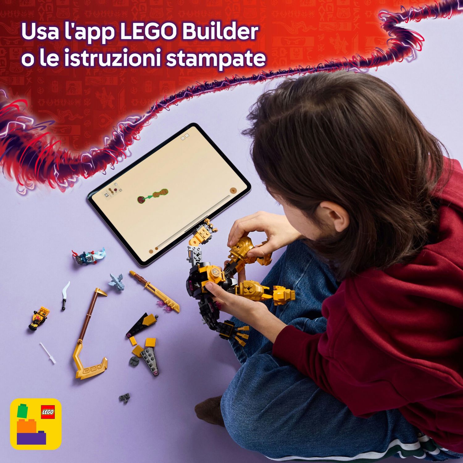 Lego ninjago 71839 battle mech spinjitzu arin: drago, 2 minifigure 7+ - LEGO NINJAGO, Lego