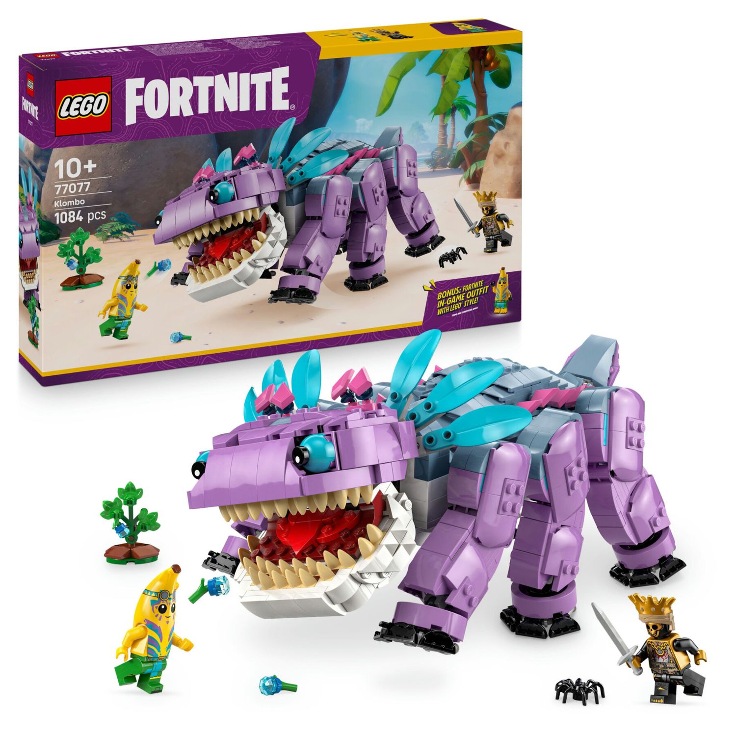 Lego fortnite 77077 klombo: action figure, 2 minifigure, gaming 10+ - Lego
