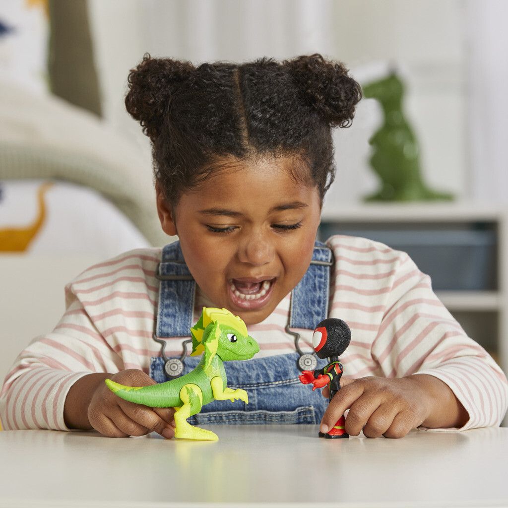 Hasbro spidey e i suoi fantastici amici - spidey con cattivo dino spidey, assortito - 3+ - SPIDEY