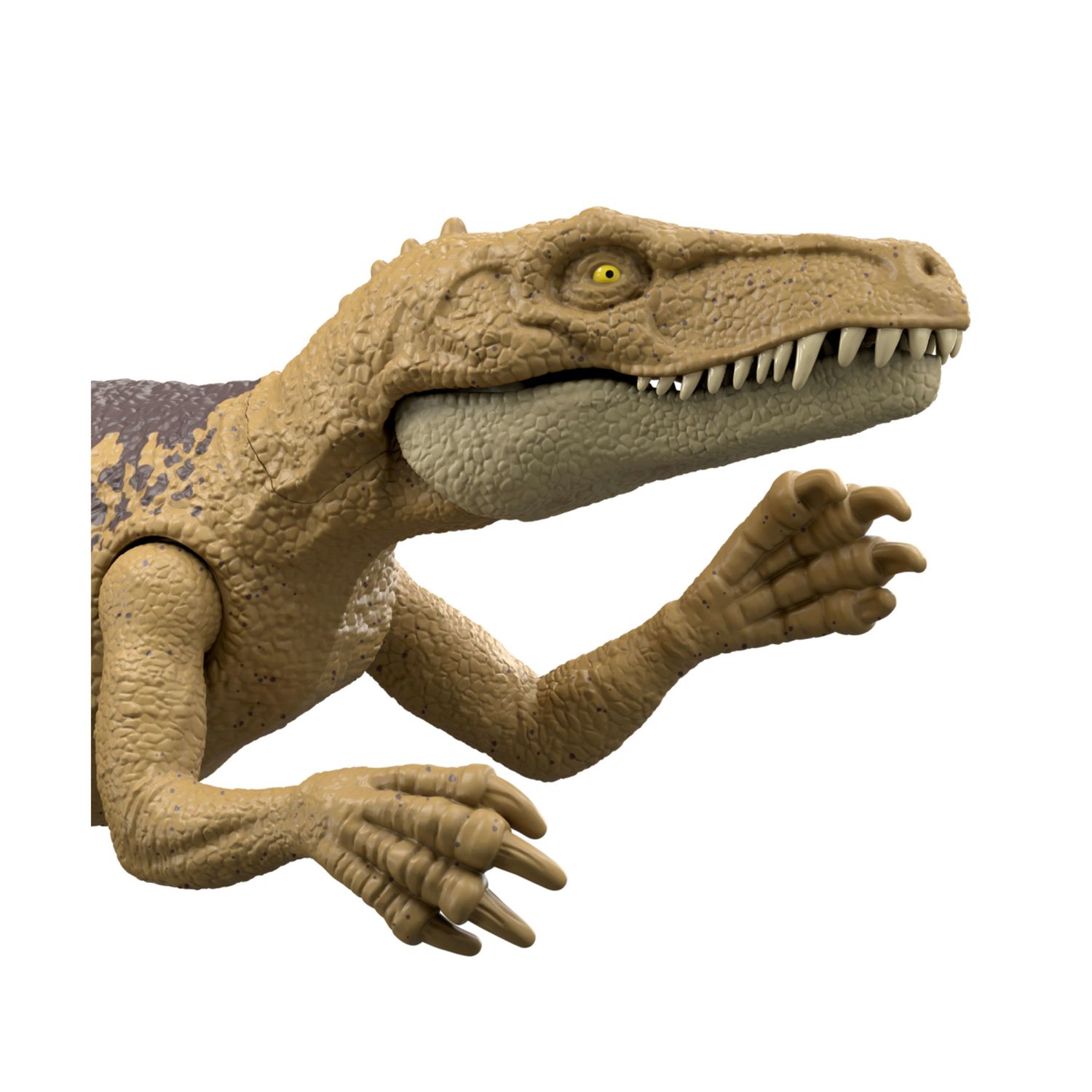 Mattel jurassic world la rinascita - herrerasaurus attacco fatale, dinoasuro snodato con azione a colpo singolo inclusa, design ispirato al film - Jurassic World